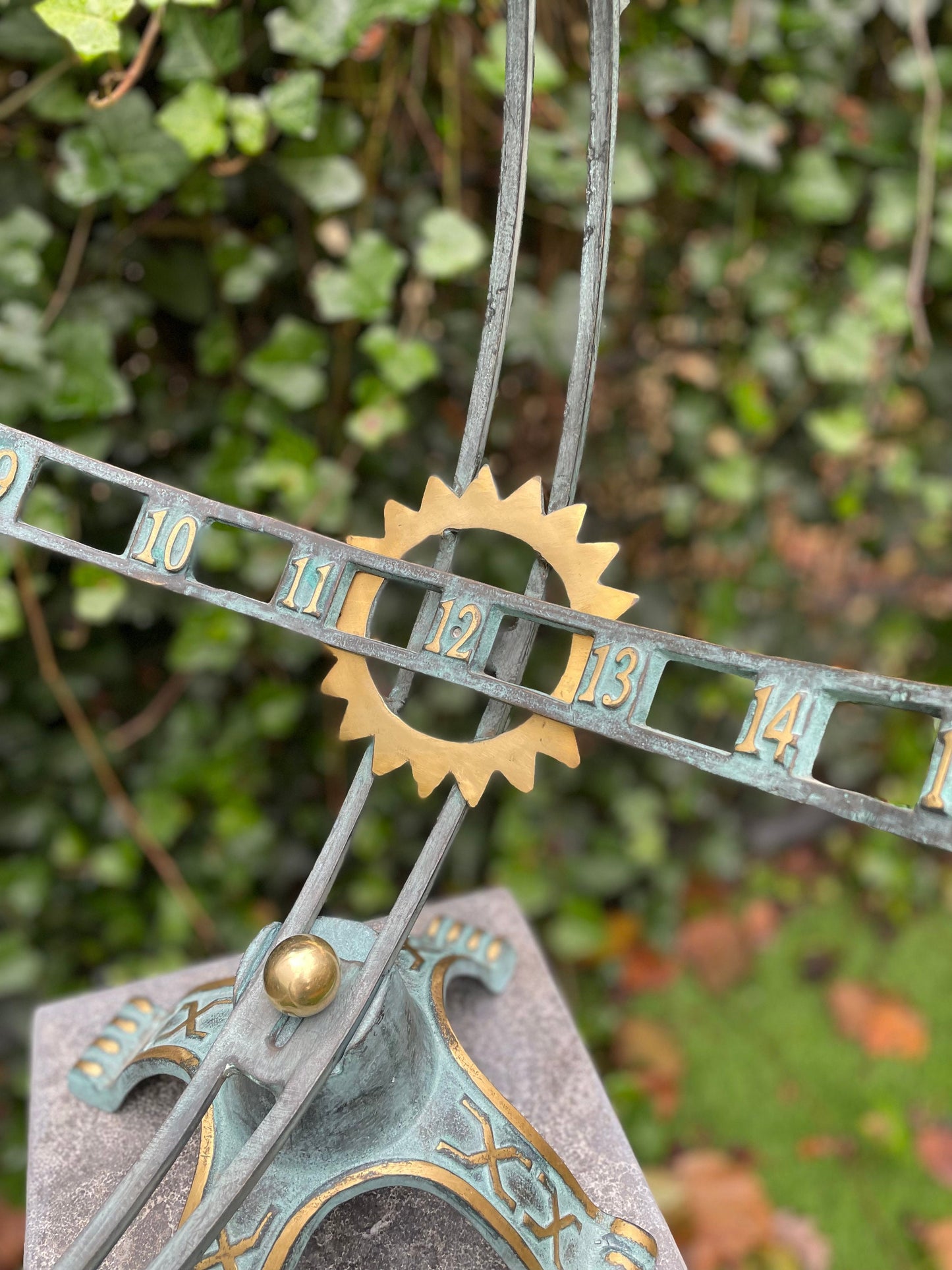 Astrological Sundial – Bronze Sculpture. 52x49x66cm