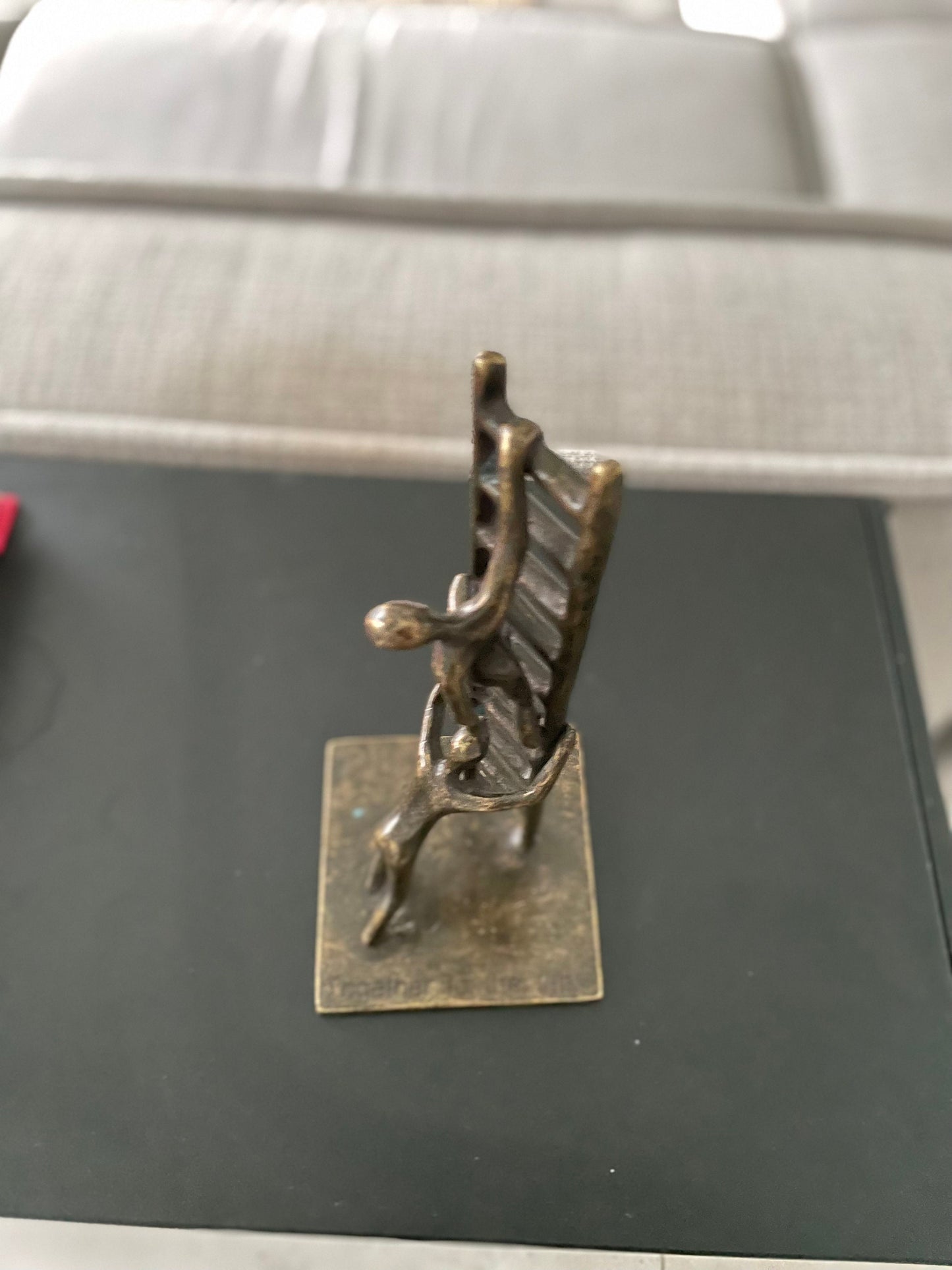Climbing Together – Bronze Sculpture. 10x10x22cm - 0.8Kg