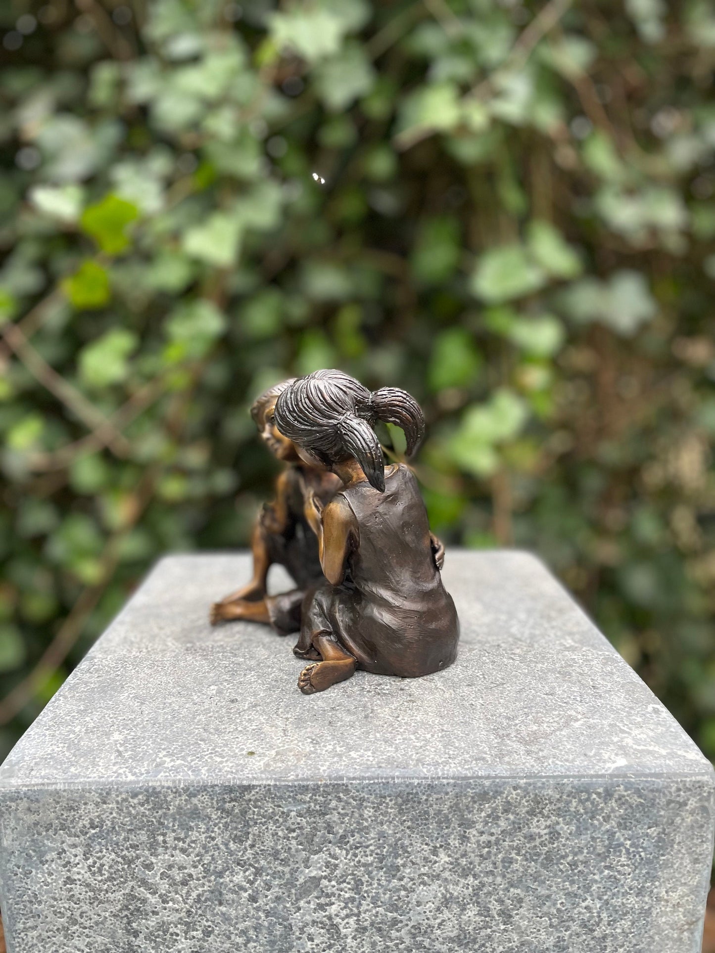 Childhood Secrets – Bronze Sculpture. 14x10x13cm