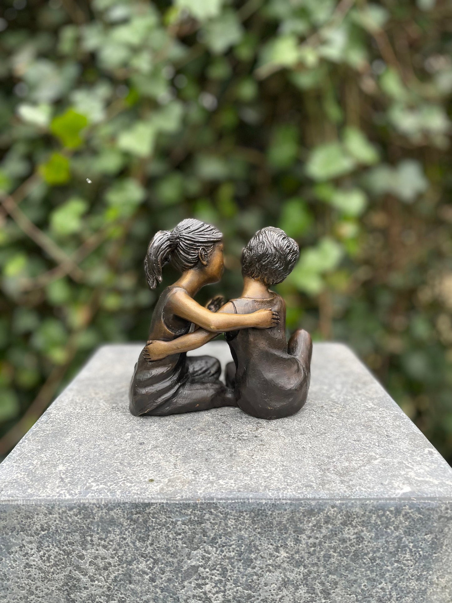 Childhood Secrets – Bronze Sculpture. 14x10x13cm