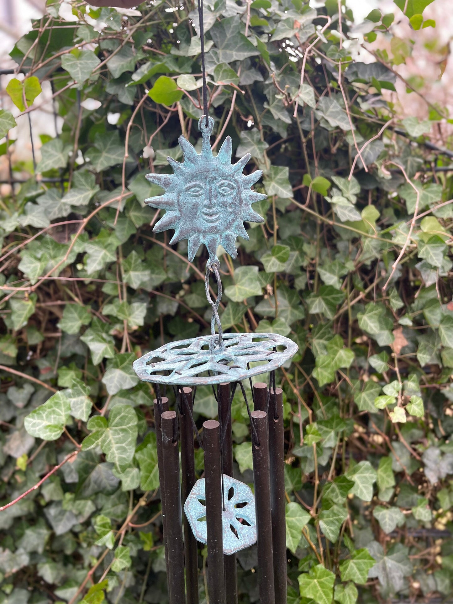 Sun & Moon Chimes – Bronze Sculpture. 10x10x55cm - 0.7Kg