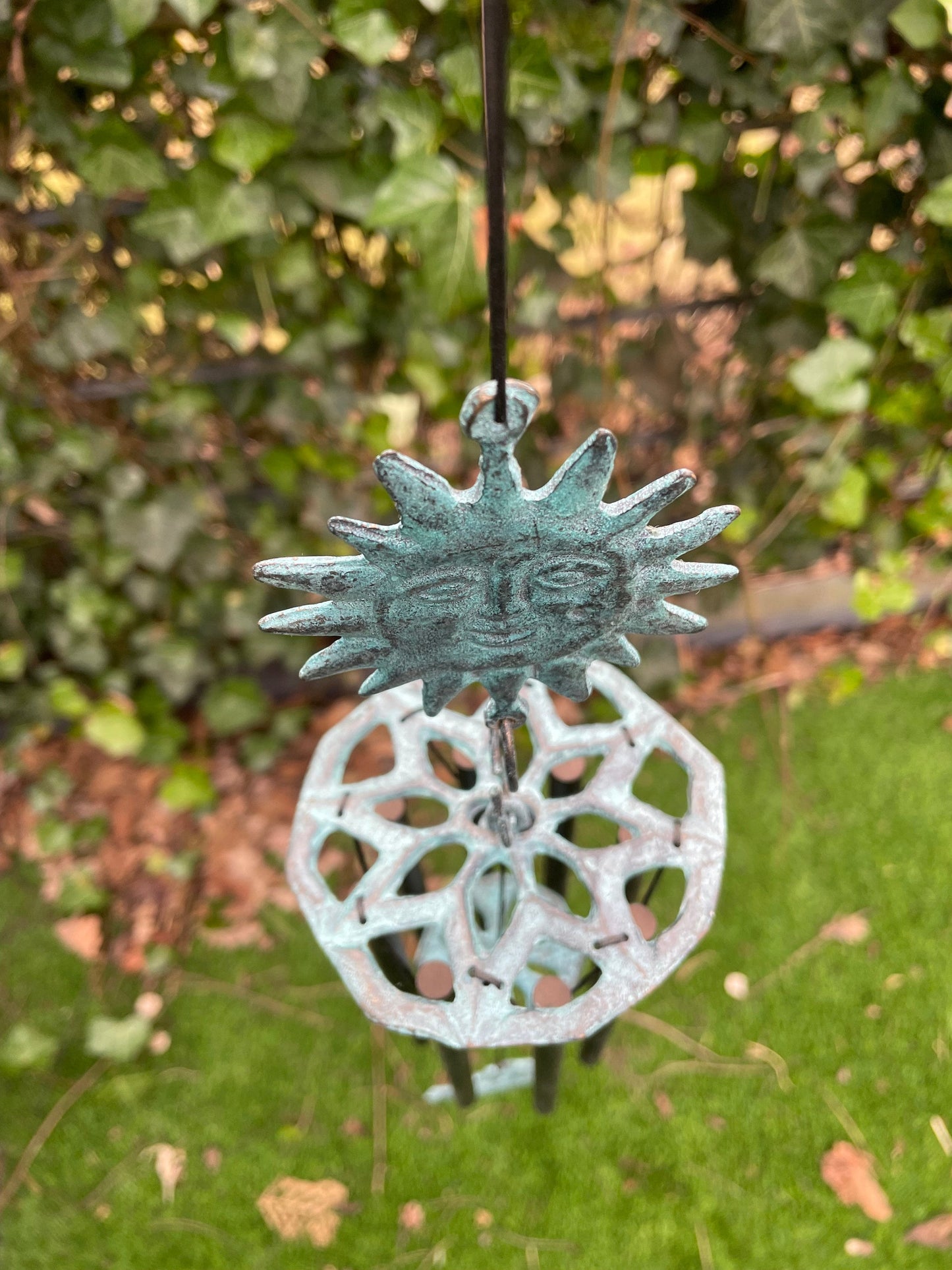 Sun & Moon Chimes – Bronze Sculpture. 10x10x55cm - 0.7Kg