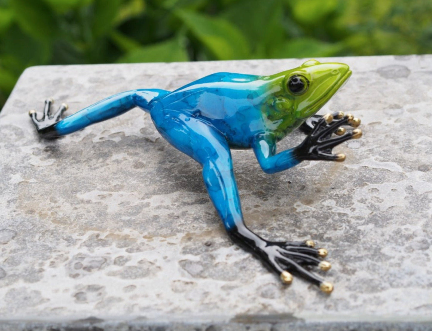 Frog Pose – Bronze Sculpture. 17x12x6cm