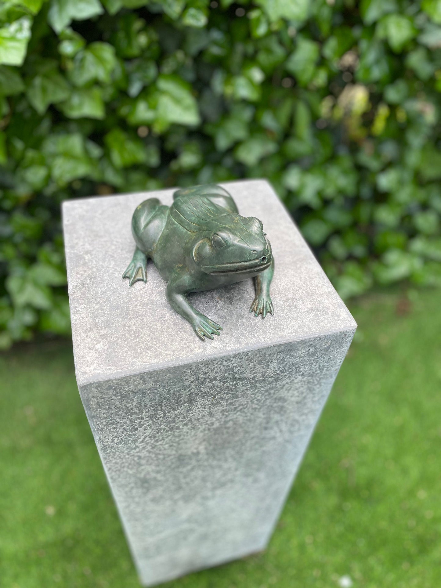 Frog Fountain – Bronze Sculpture. 20x16x9cm - 1.3Kg
