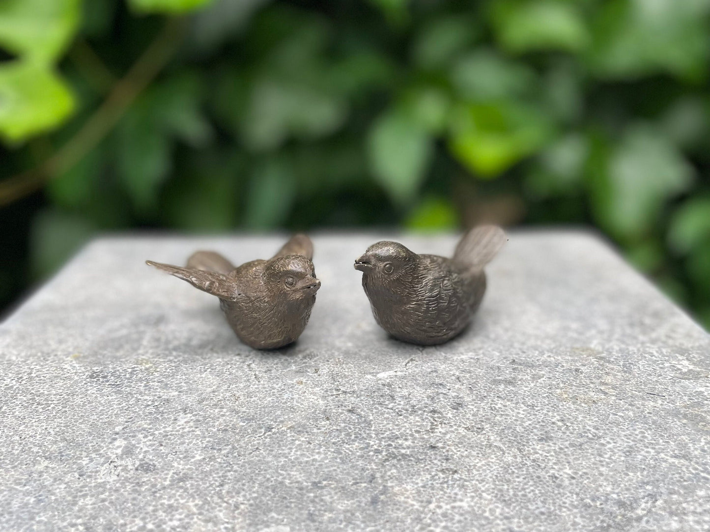 Duo Birds – Bronze Sculpture. 7x6x3cm - 0.3Kg