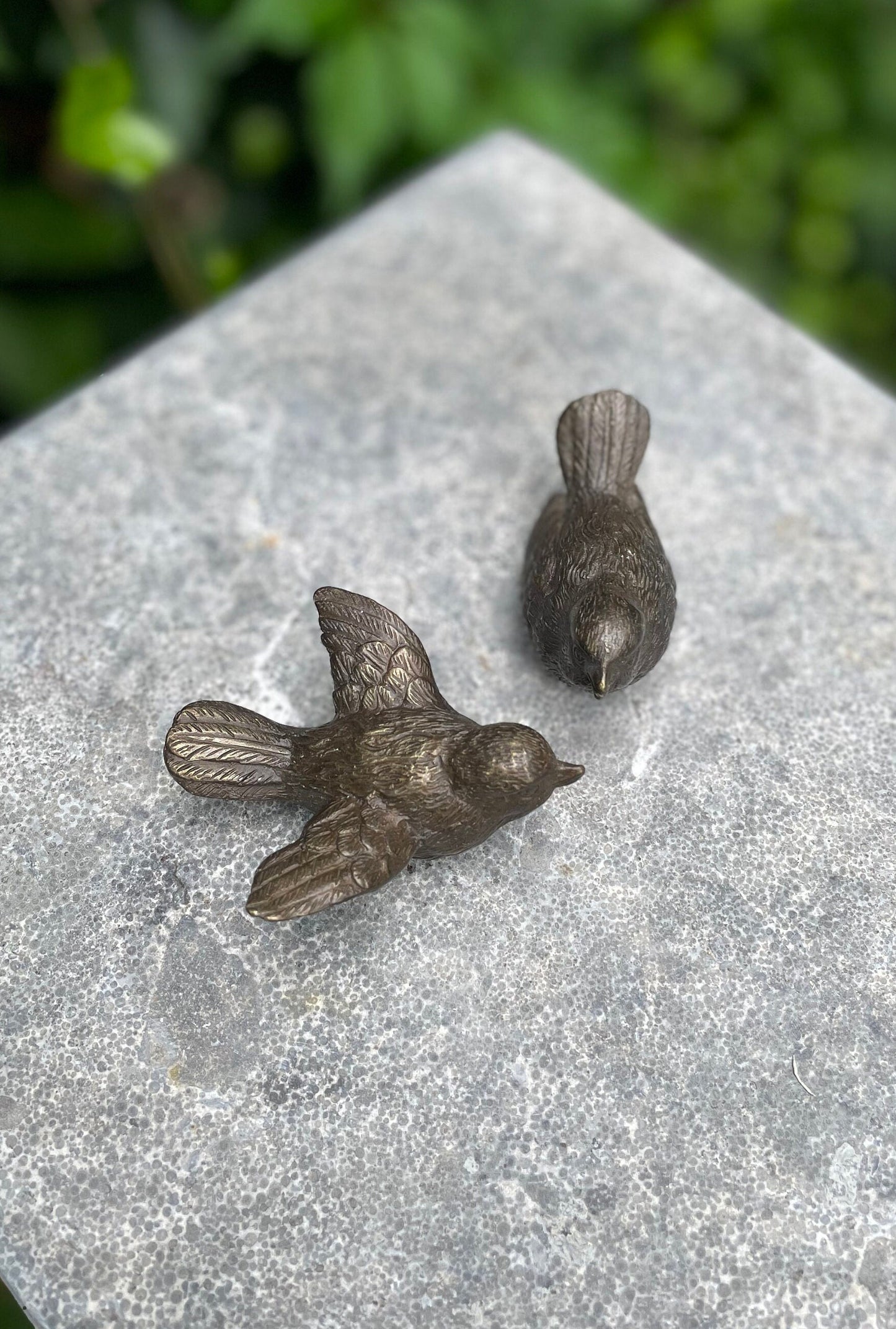 Duo Birds – Bronze Sculpture. 7x6x3cm - 0.3Kg