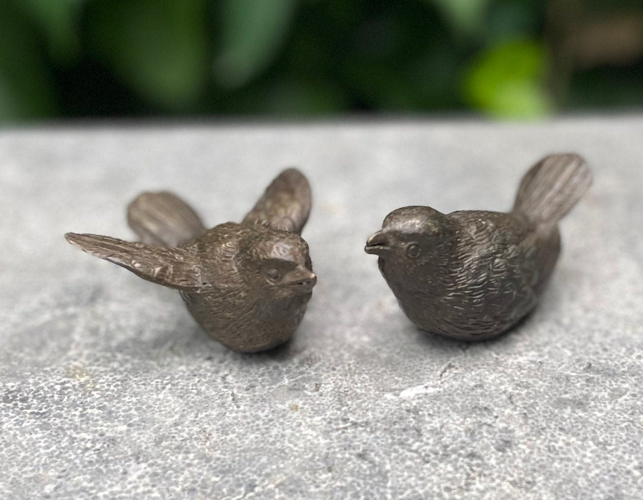 Duo Birds – Bronze Sculpture. 7x6x3cm - 0.3Kg