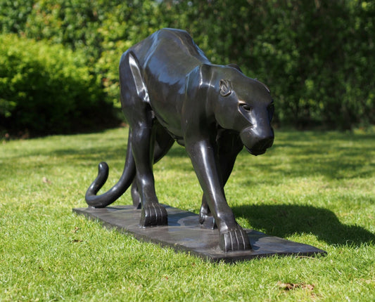 Stalking Panther – Bronze Sculpture. 138x36x71cm - 35Kg
