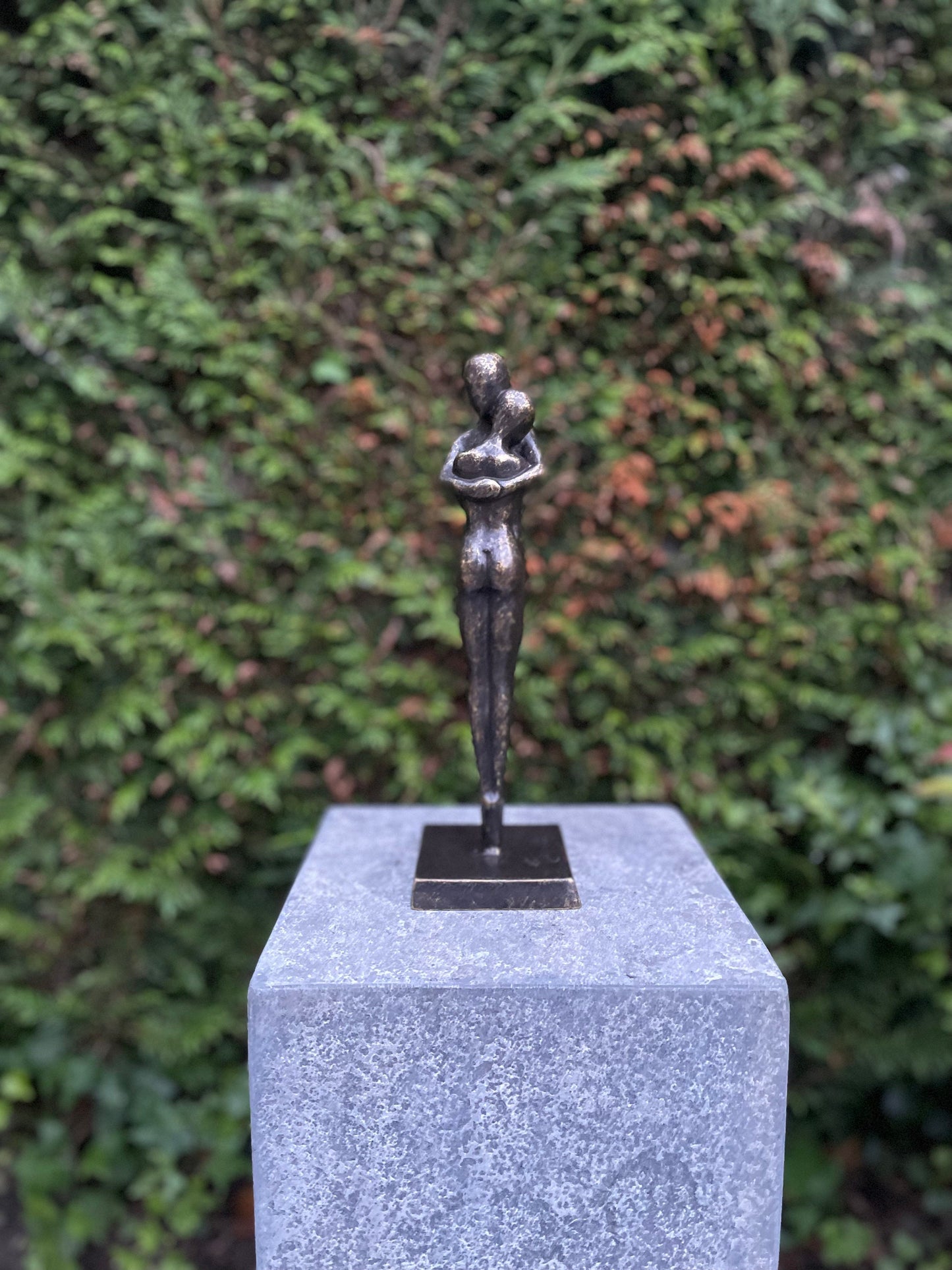 Together Always – Bronze Sculpture. 9x9x30cm