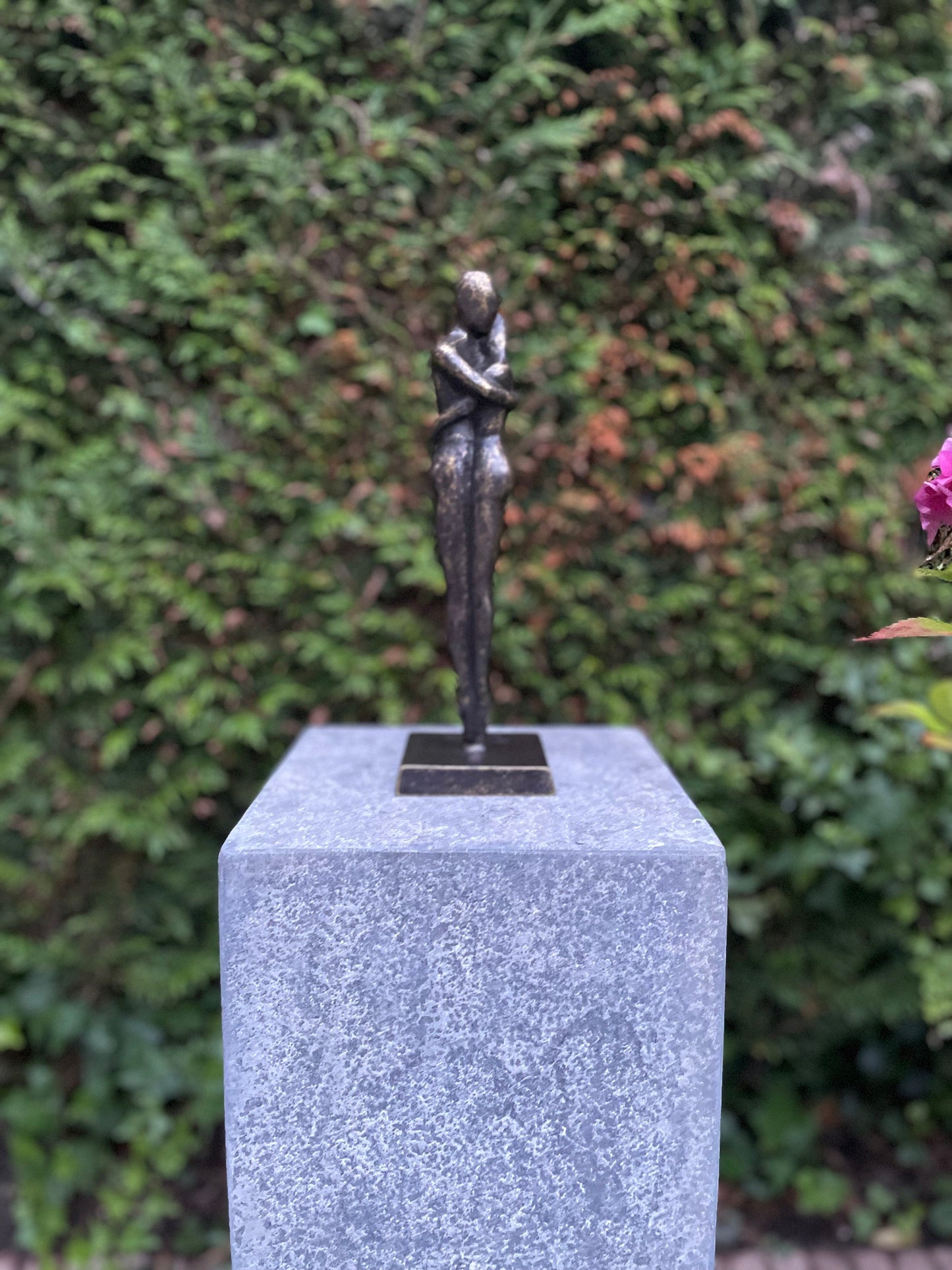Together Always – Bronze Sculpture. 9x9x30cm