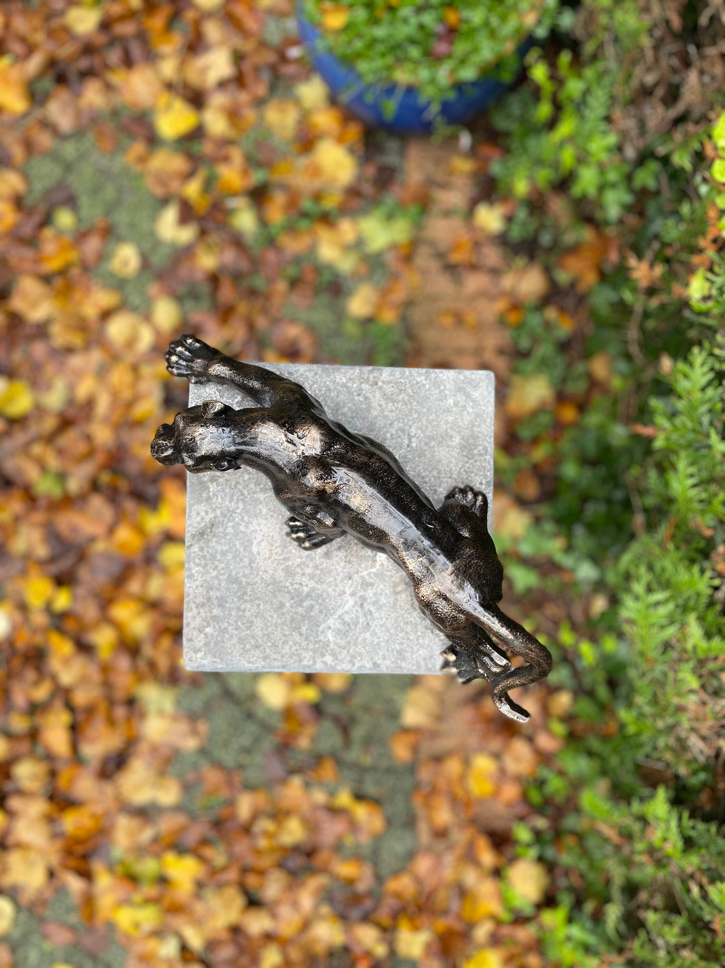 Crouching Panther – Bronze Sculpture. 4.3Kg