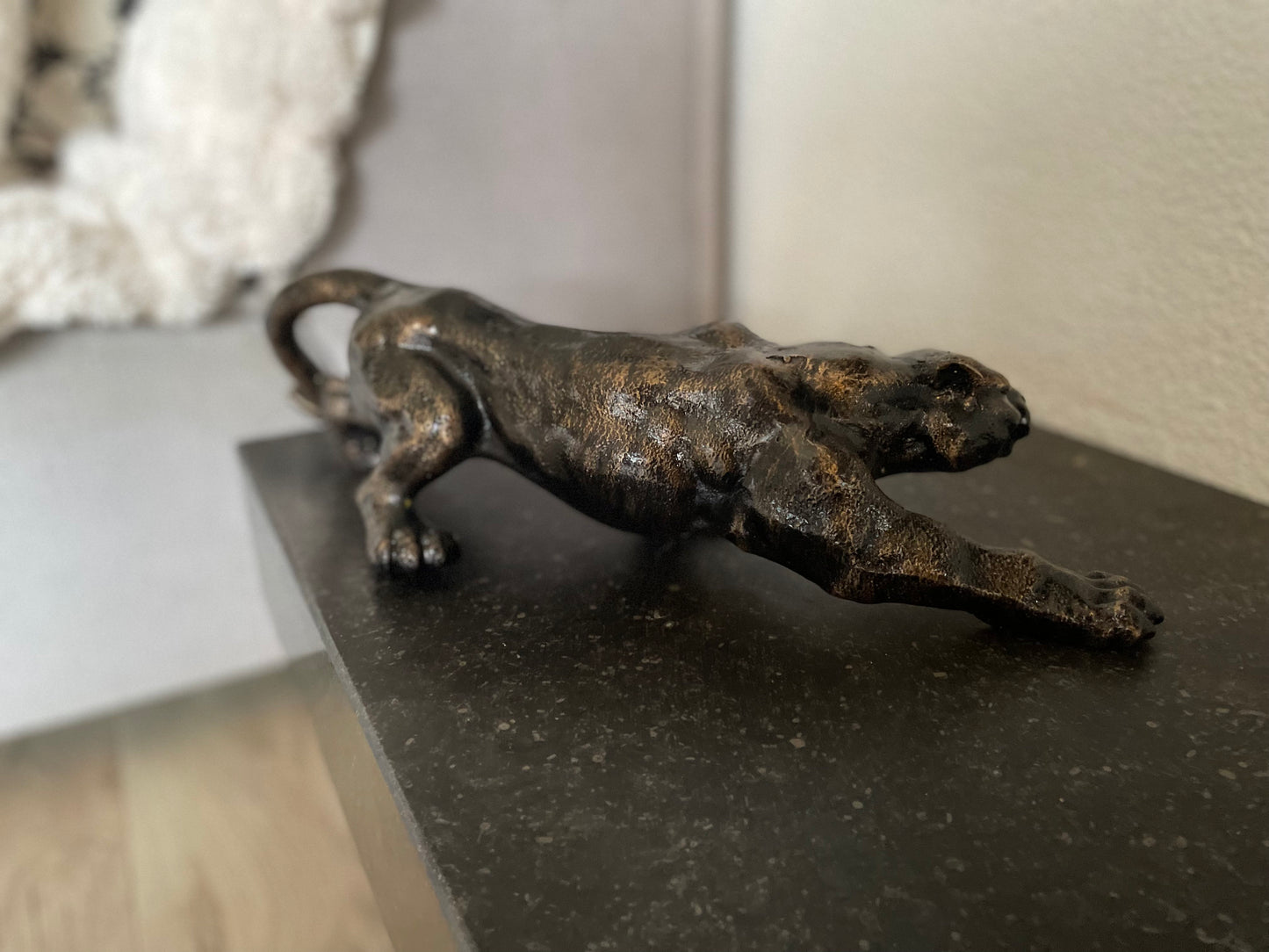 Crouching Panther – Bronze Sculpture. 4.3Kg