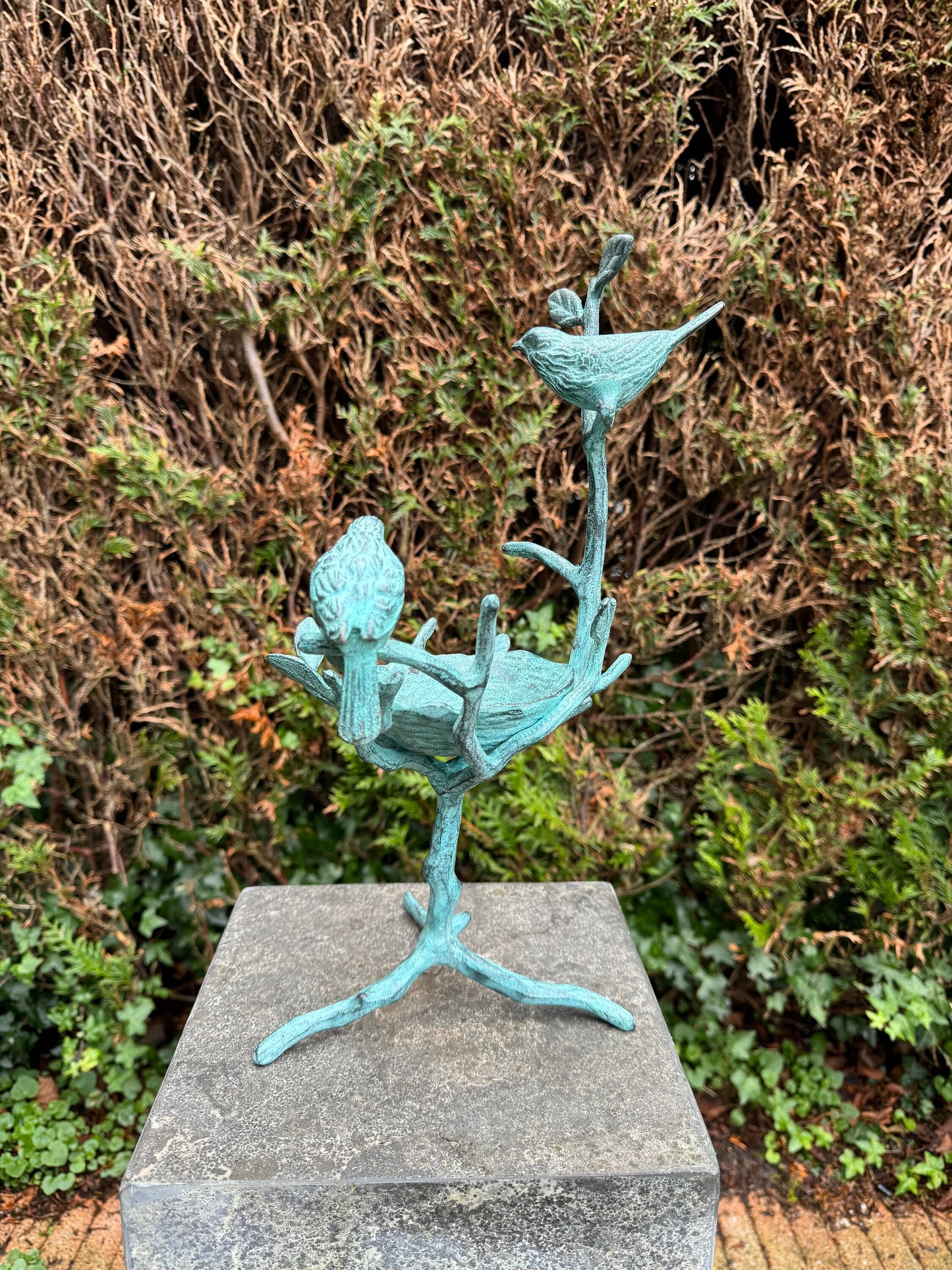 Bird Nest – Bronze Sculpture. 18x18x40cm - 2.4Kg