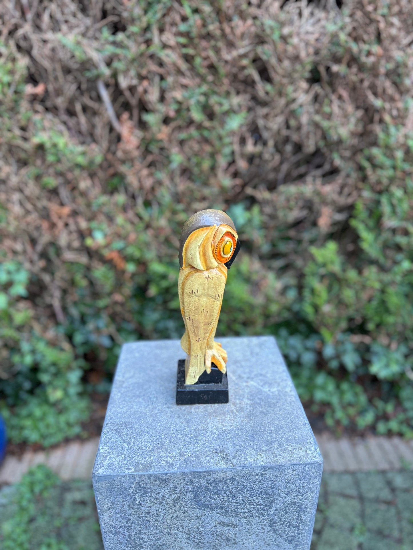 Stylized Owl – Iron Sculpture. 25x7x8cm - 2.2Kg