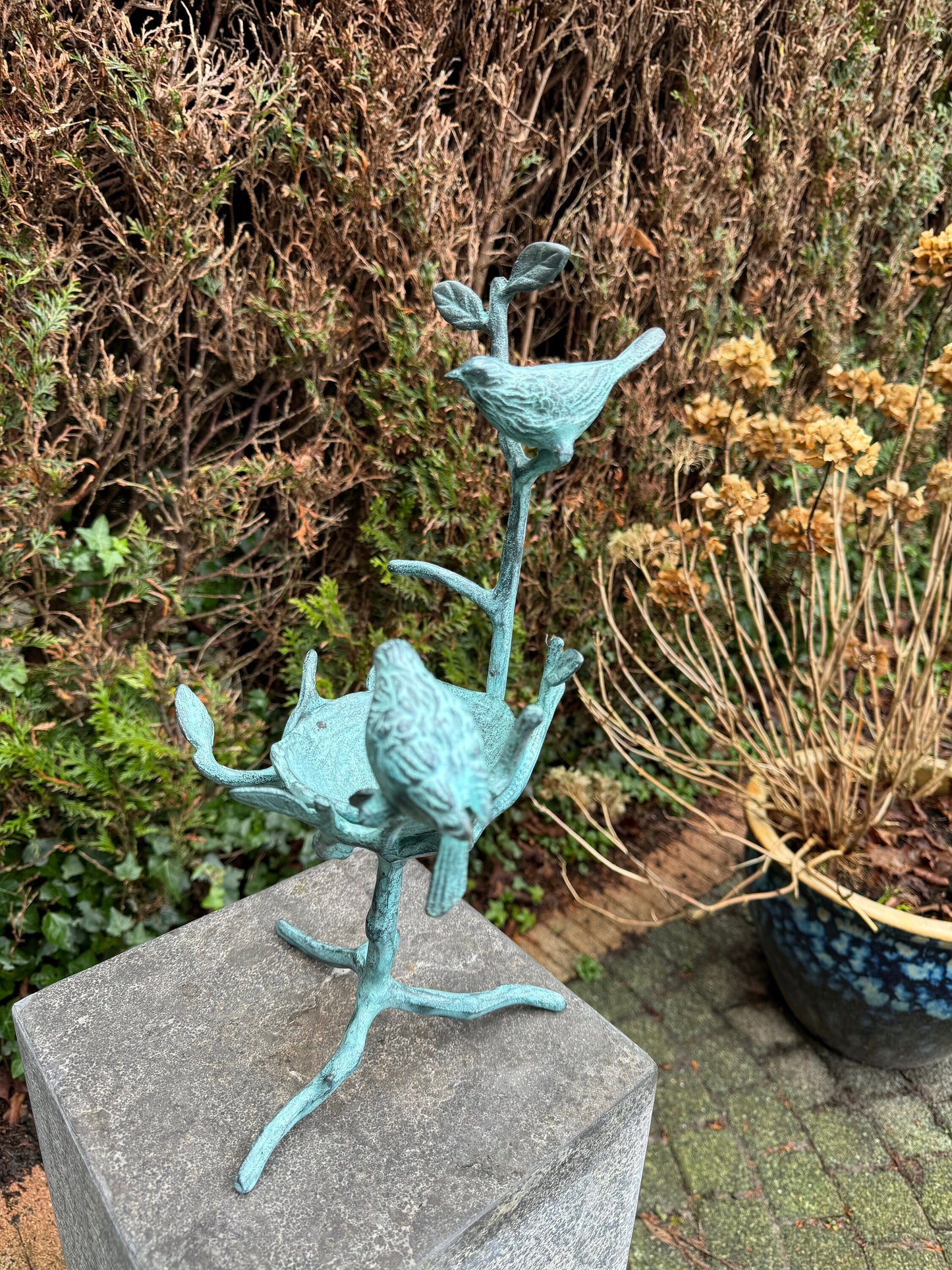 Bird Nest – Bronze Sculpture. 18x18x40cm - 2.4Kg