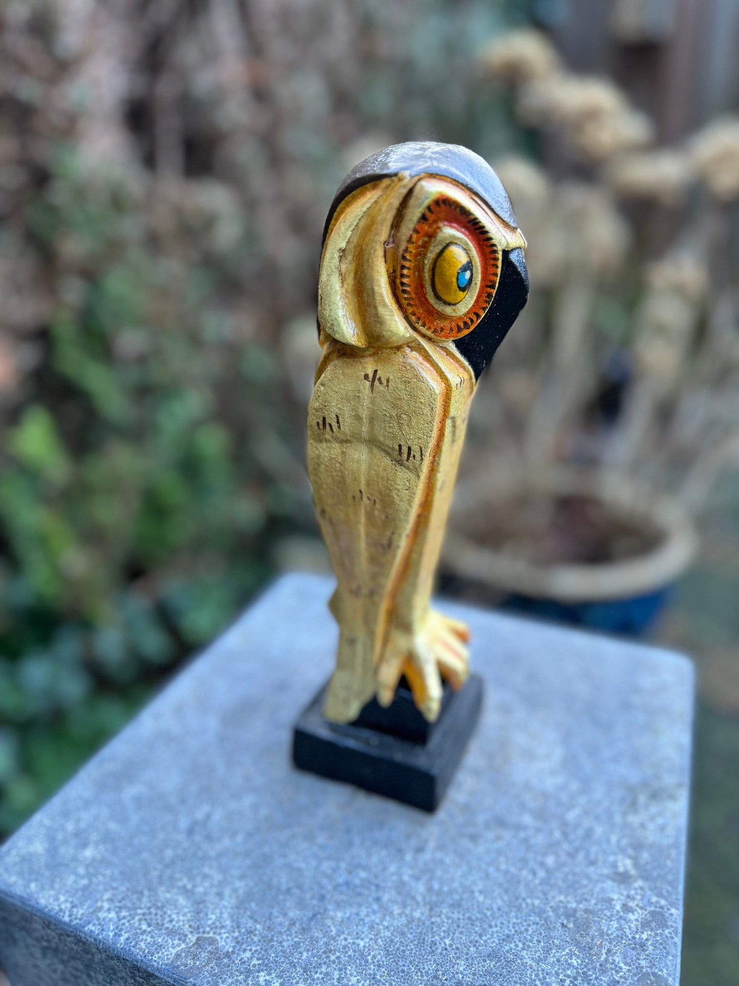 Stylized Owl – Iron Sculpture. 25x7x8cm - 2.2Kg
