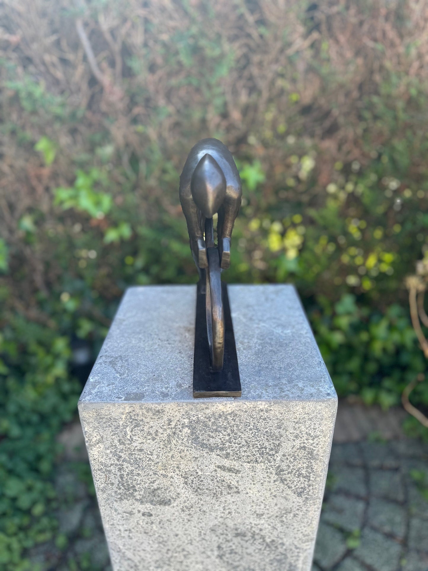 Cyclist in Motion – Bronze Sculpture. 26x5x23cm - 2.4Kg