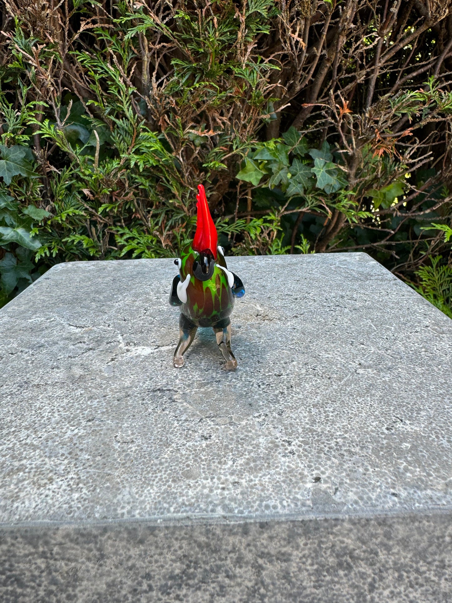 Tropical Parrot – Glass Sculpture. 7x3x10cm - 0.1Kg