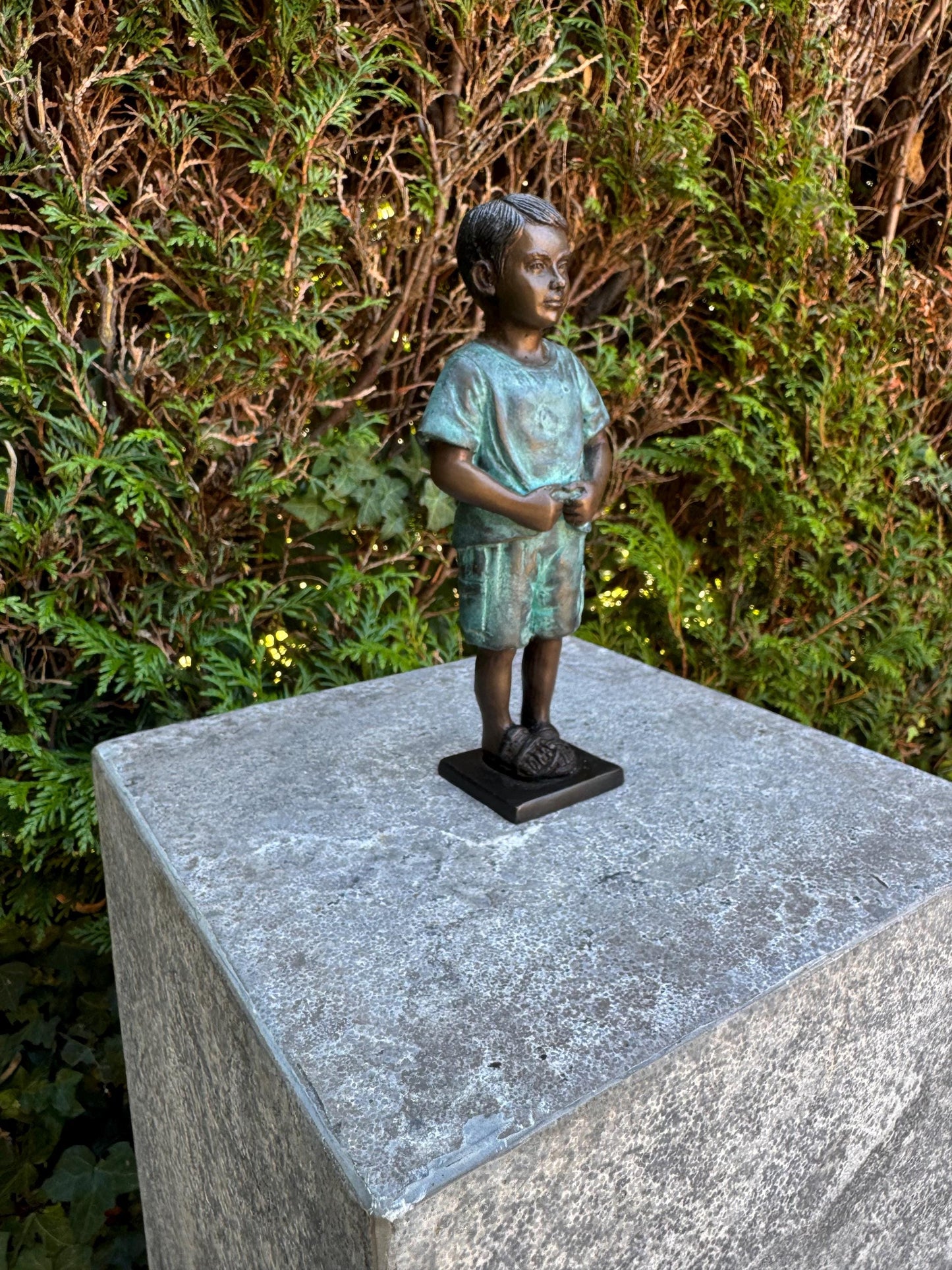 Standing Boy – Bronze Sculpture. 8x5x20cm - 1.2Kg