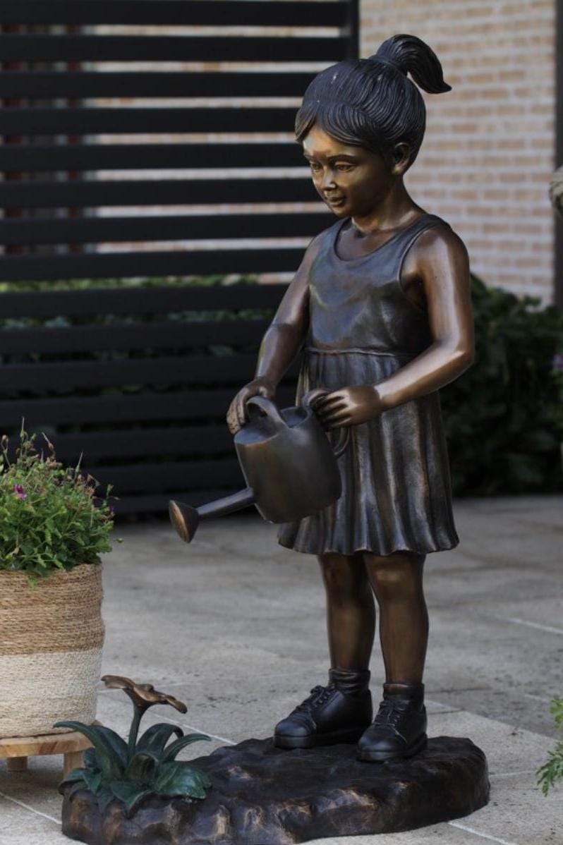 Little Gardener – Bronze Sculpture. 65x33x95cm - 25Kg