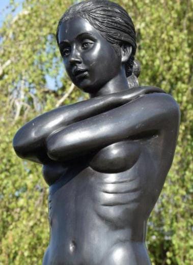 Serene Beauty – Bronze Sculpture. 33x28x117cm - 12Kg
