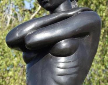 Serene Beauty – Bronze Sculpture. 33x28x117cm - 12Kg