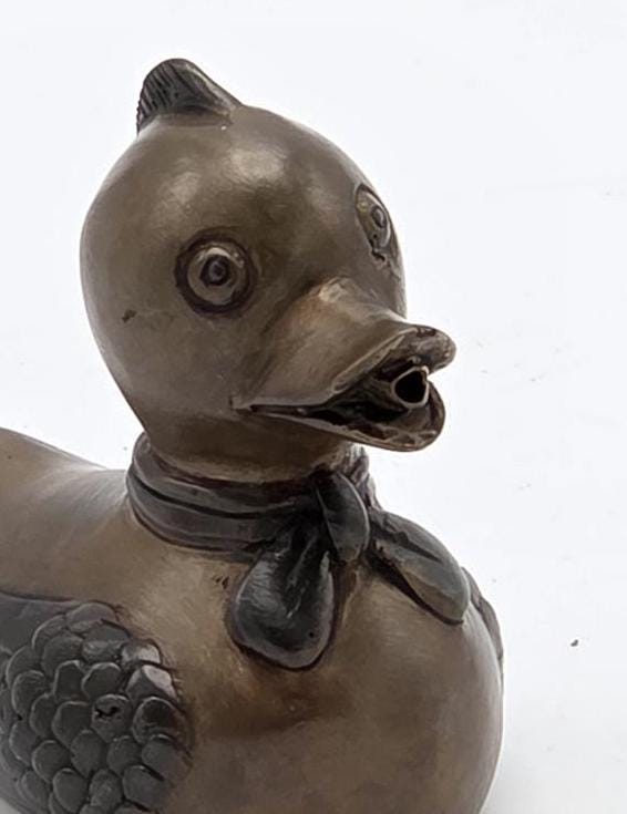 Dapper Duck – Bronze Sculpture. 8x6x9cm - 0.6Kg