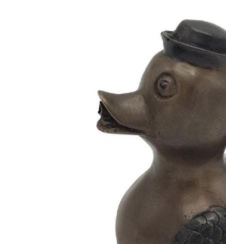 Dapper Duck – Bronze Sculpture. 8x6x9cm - 0.6Kg
