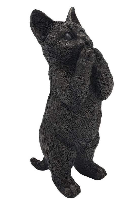 Cheeky Cat – Bronze Sculpture. 9x9x24cm - 1Kg