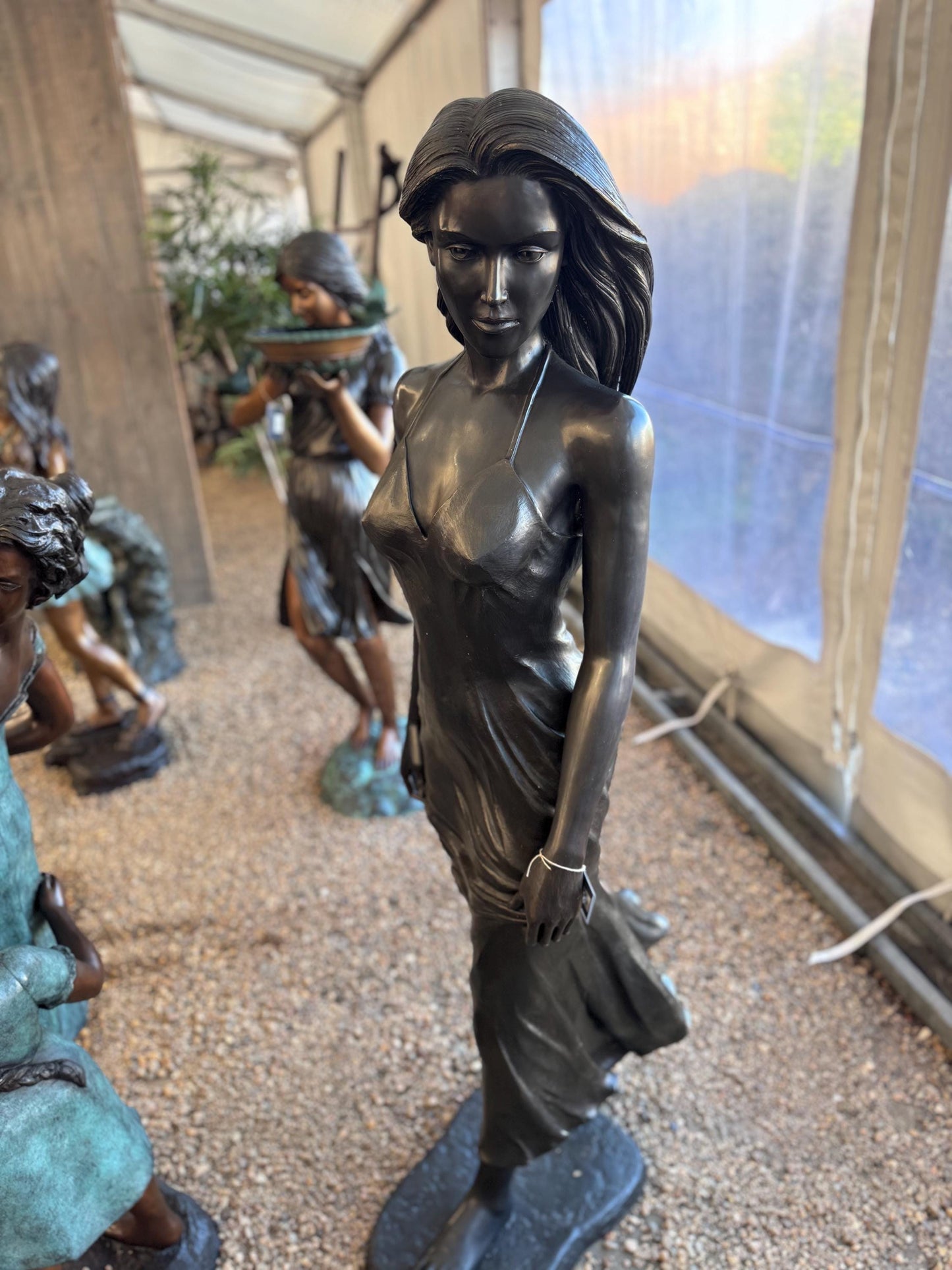 Elegant Stroll – Bronze Sculpture. 62x42x172cm - 20Kg