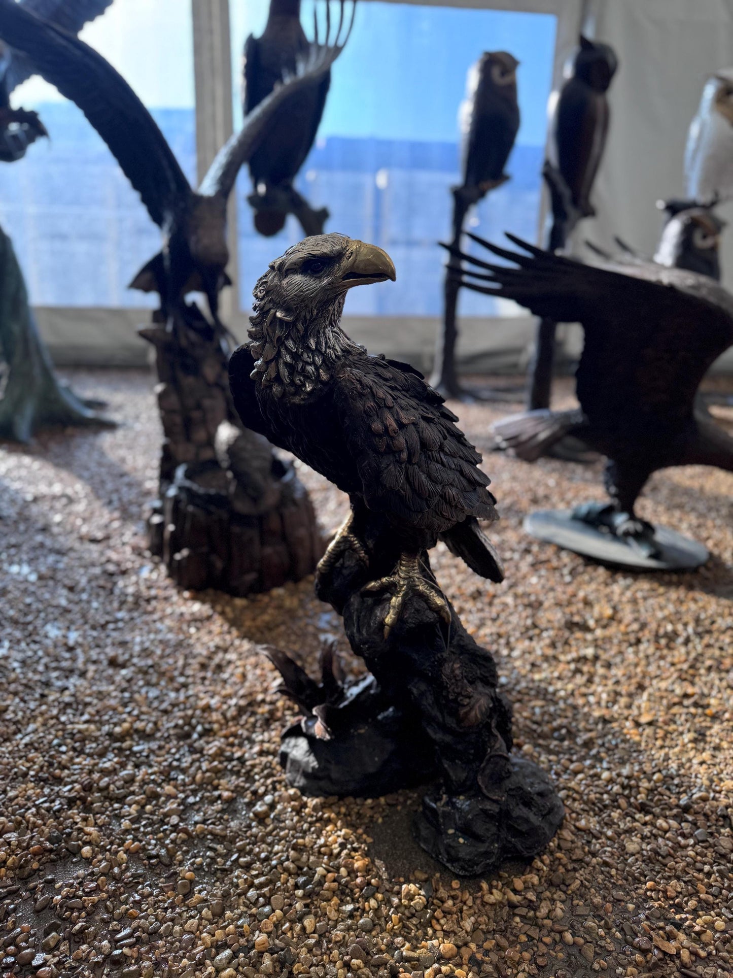 Regal Eagle – Bronze Sculpture. 44x31x81cm - 10Kg