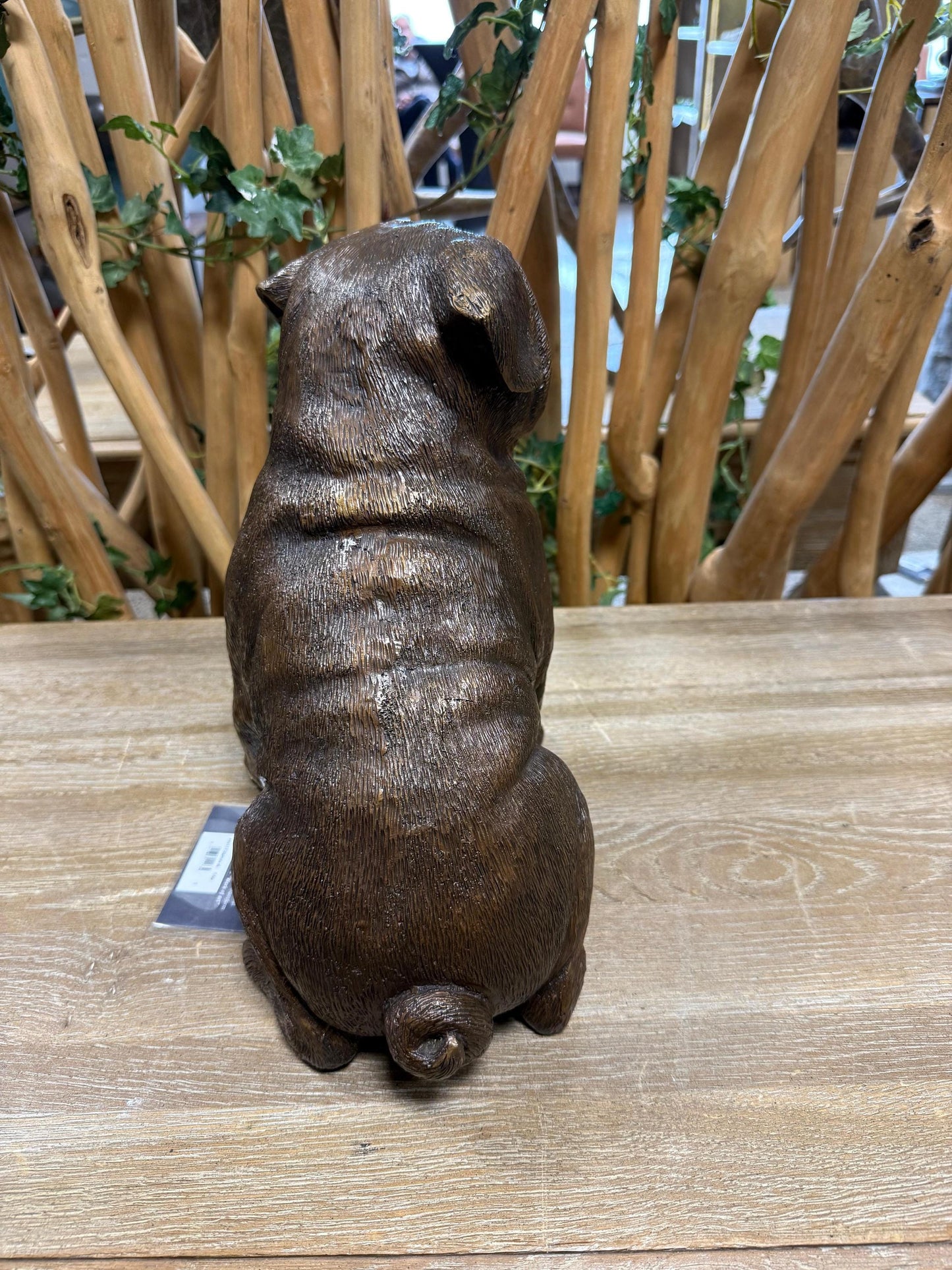 Pug Companion – Bronze Sculpture. 27x18x29cm