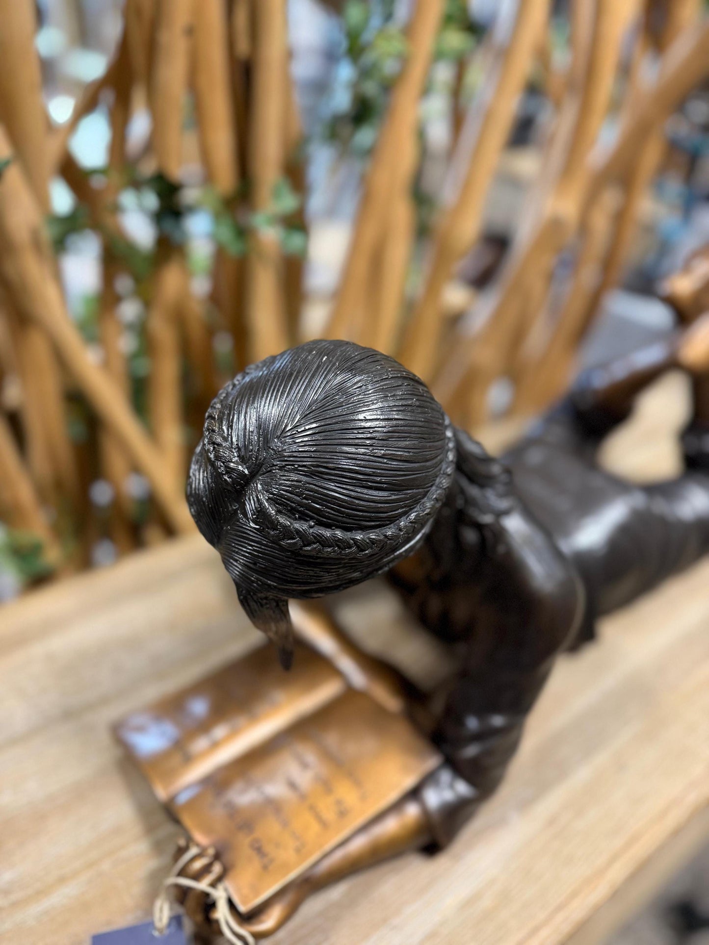 Lost in a Story – Bronze Sculpture. 72x30x30cm