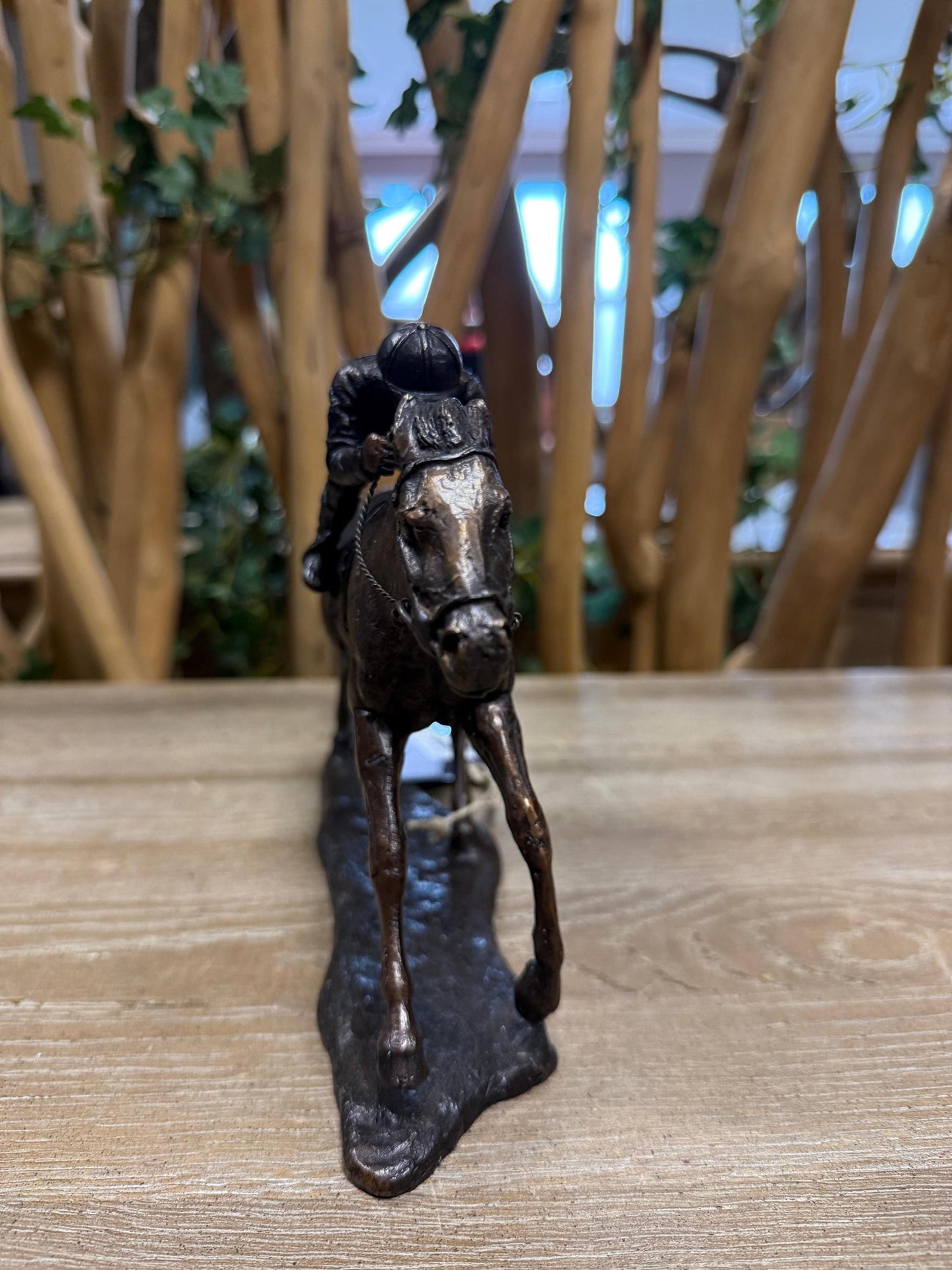 Racehorse in Action – Bronze Sculpture. 28x7x17cm