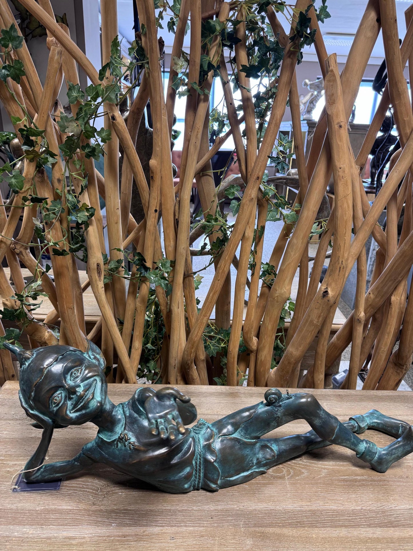 Playful Elf – Bronze Sculpture. 83x42x33cm