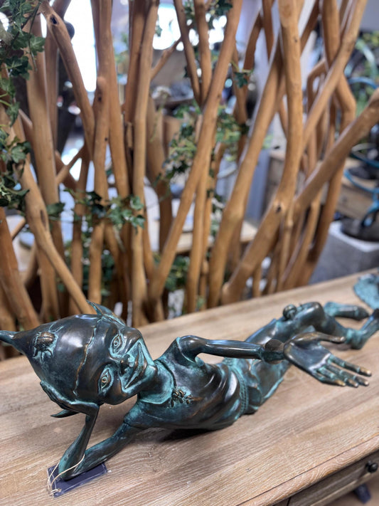 Playful Elf – Bronze Sculpture. 83x42x33cm