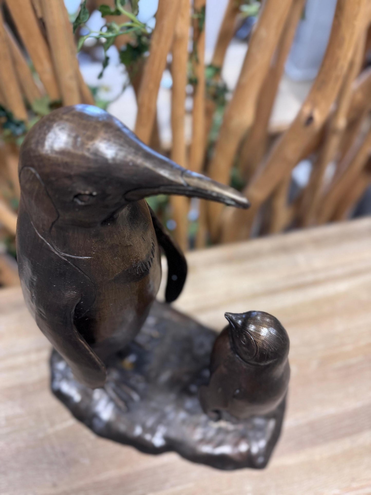 Penguin Bond – Bronze Sculpture. 39x24x45cm
