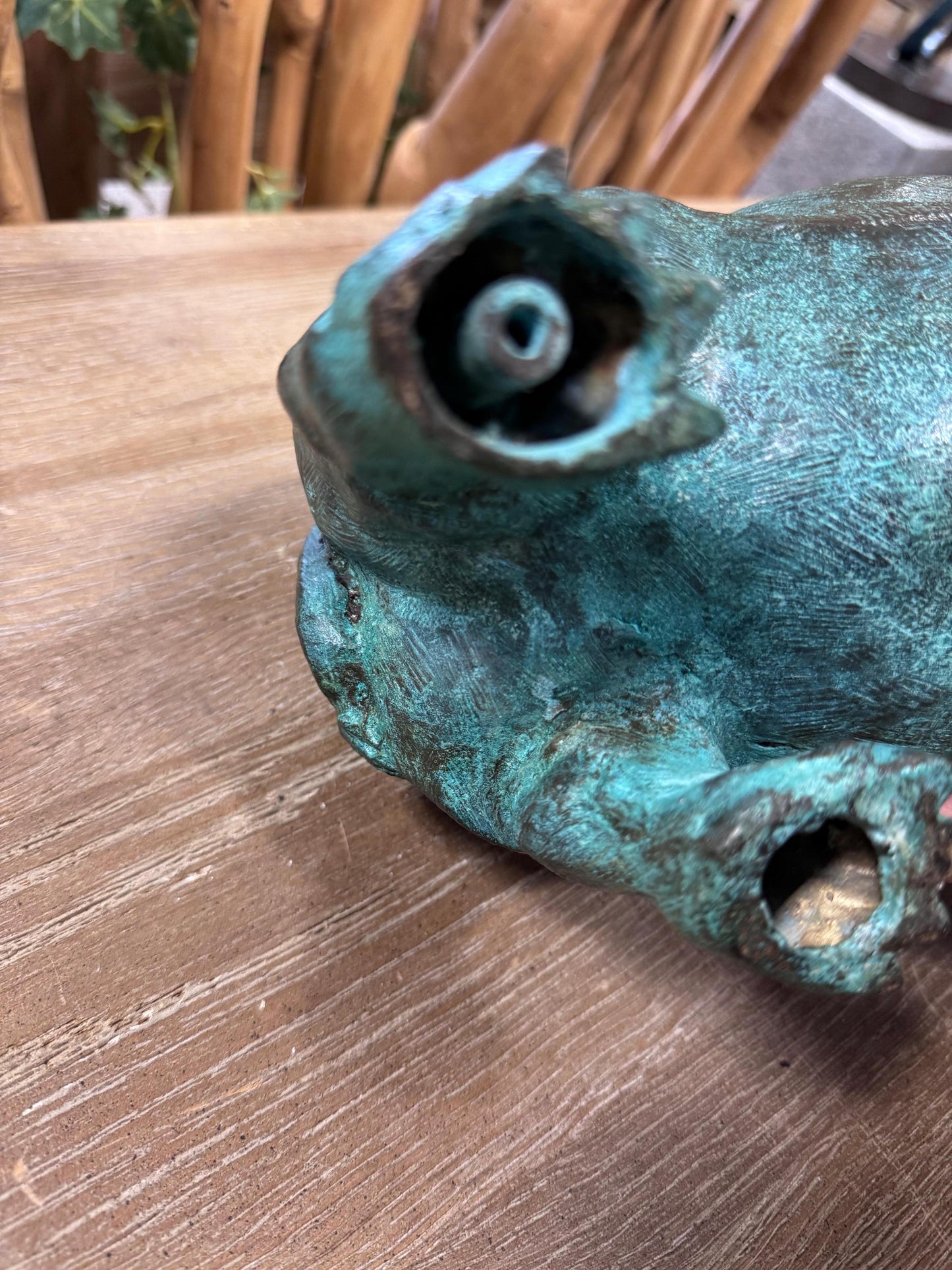 Roaring Hippo – Bronze Sculpture. 36x13x25cm
