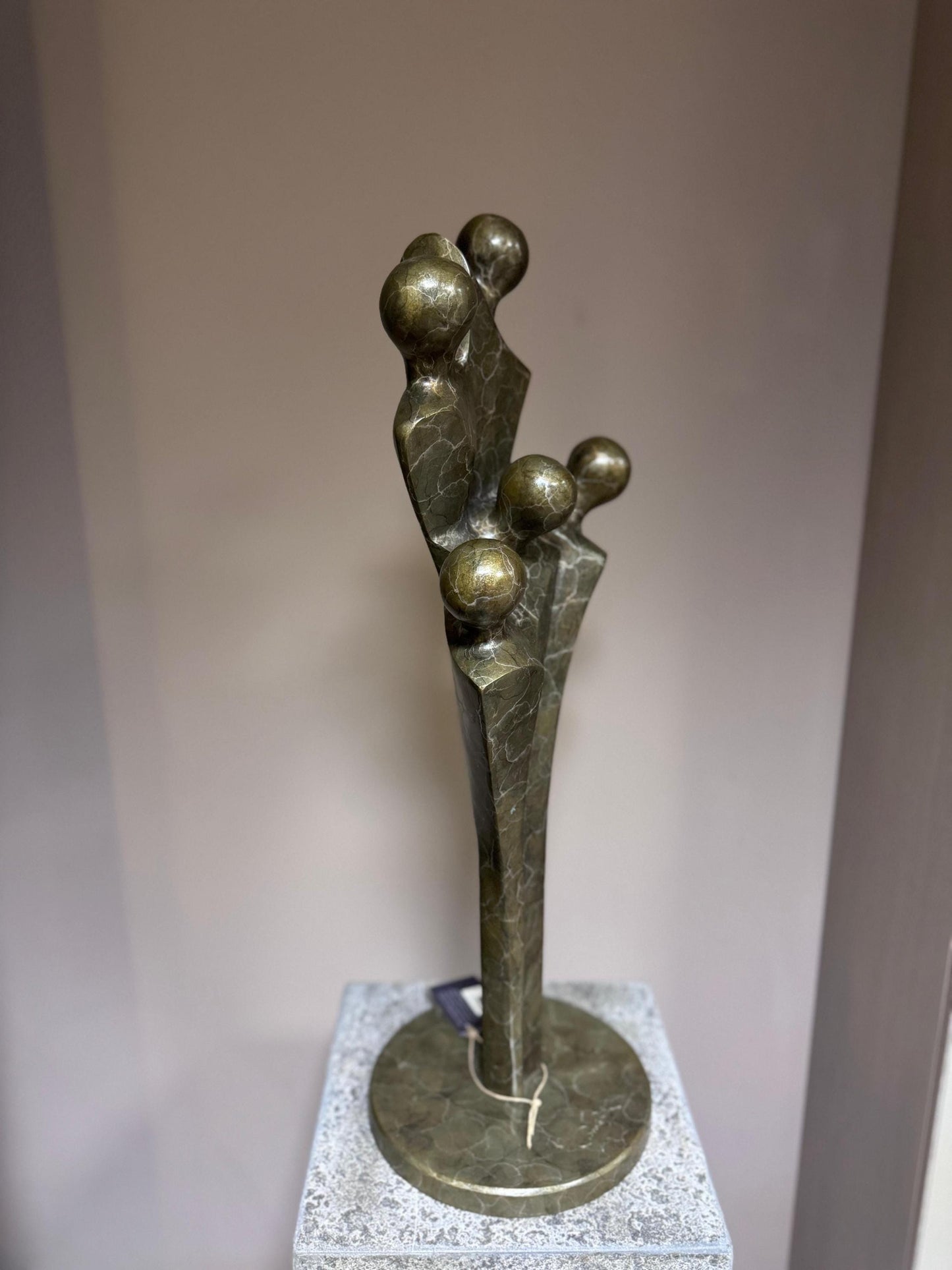 Rooted Together – Bronze Sculpture. 24x24x68cm
