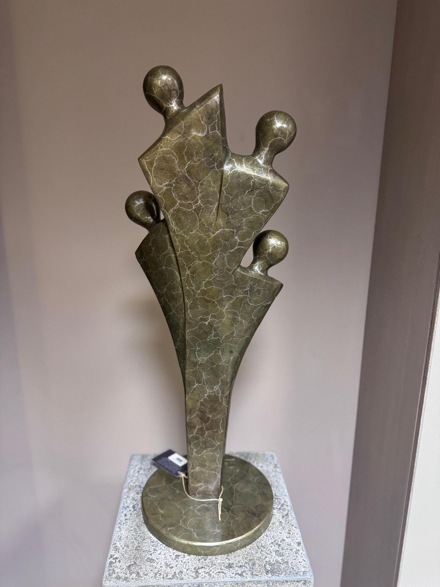 Rooted Together – Bronze Sculpture. 24x24x68cm