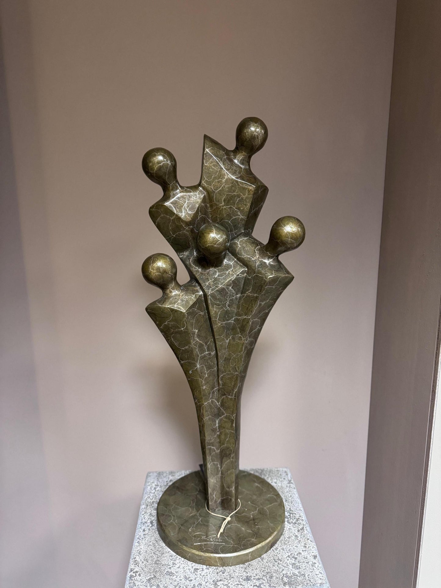 Rooted Together – Bronze Sculpture. 24x24x68cm