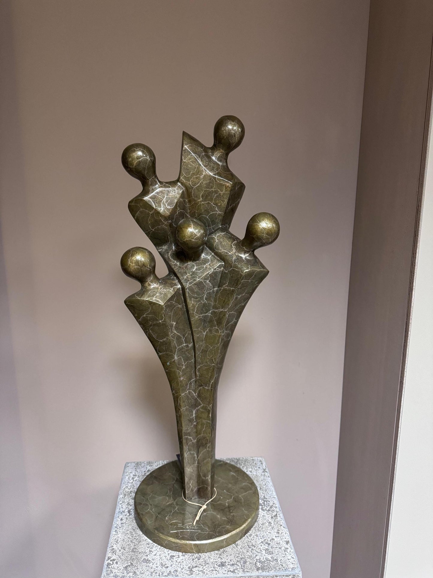 Rooted Together – Bronze Sculpture. 24x24x68cm