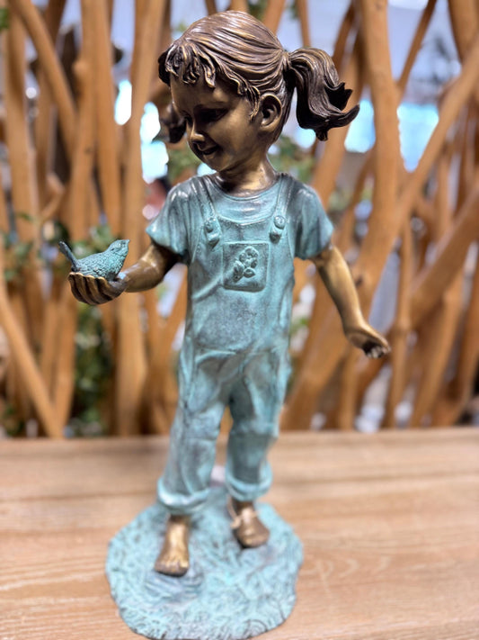 Little Explorer – Bronze Sculpture. 20x27x50cm