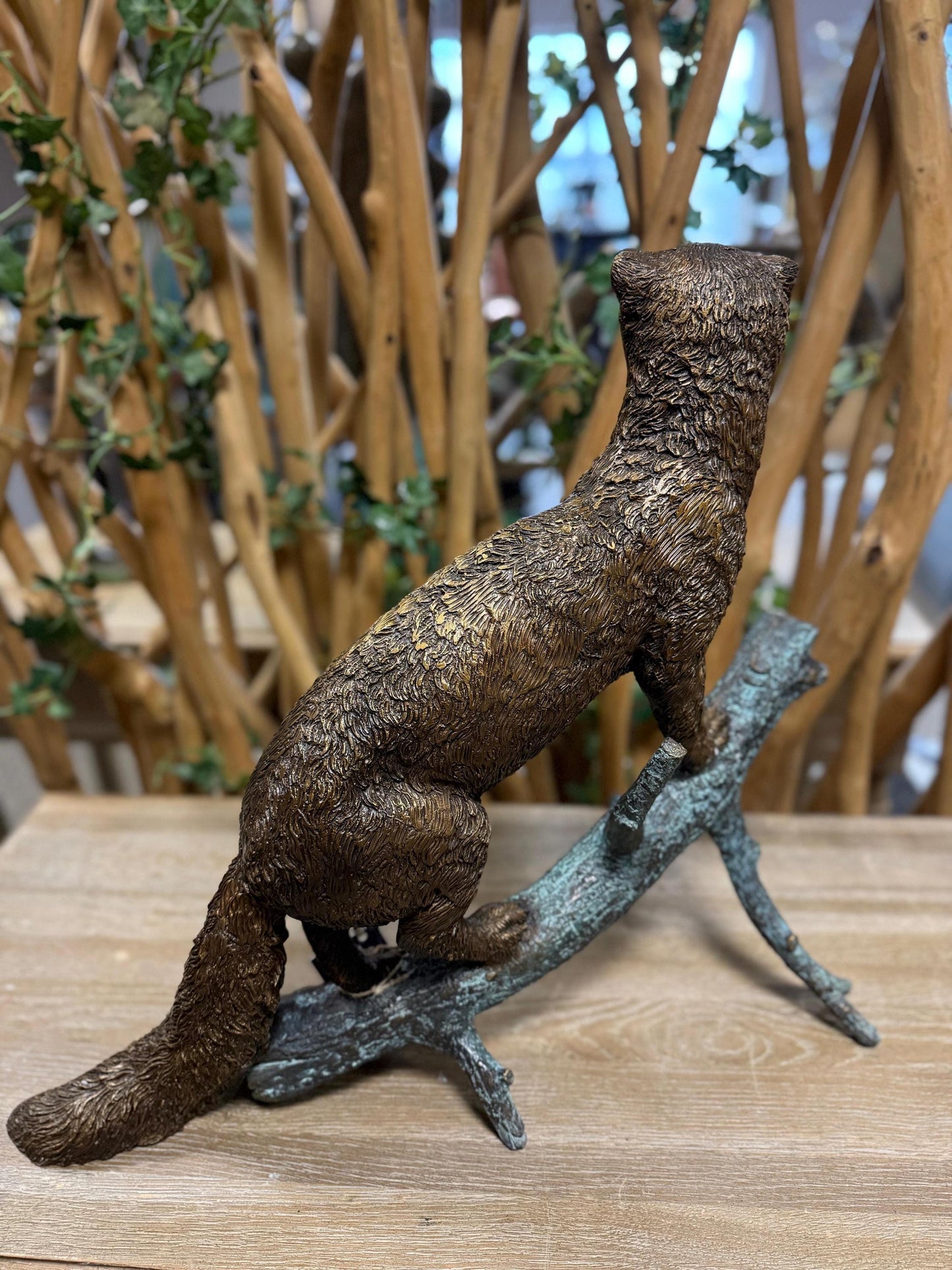 Forest Sentinel – Bronze Sculpture. 55x24x52cm