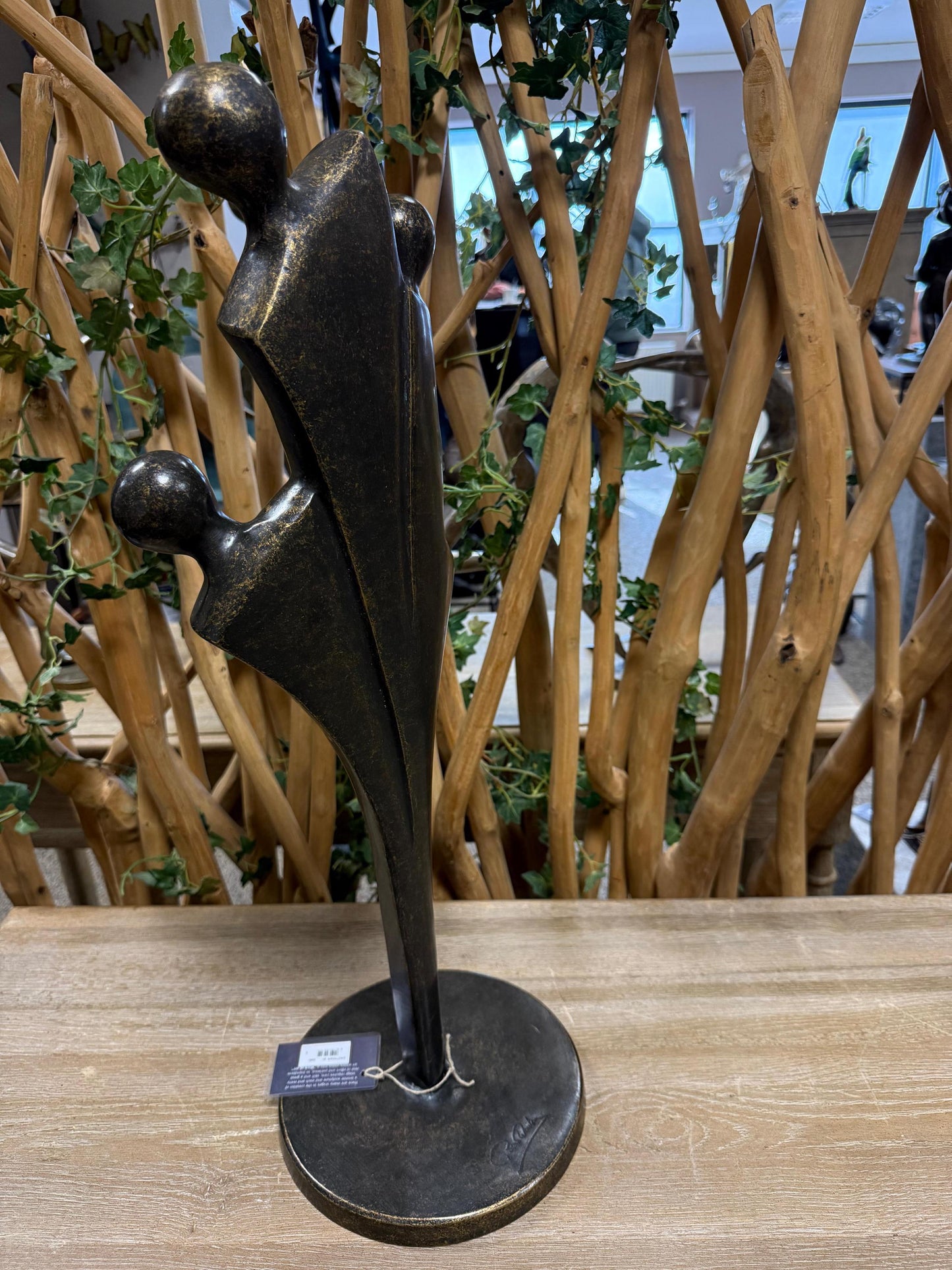 Together We Grow – Bronze Sculpture. 23x23x65cm