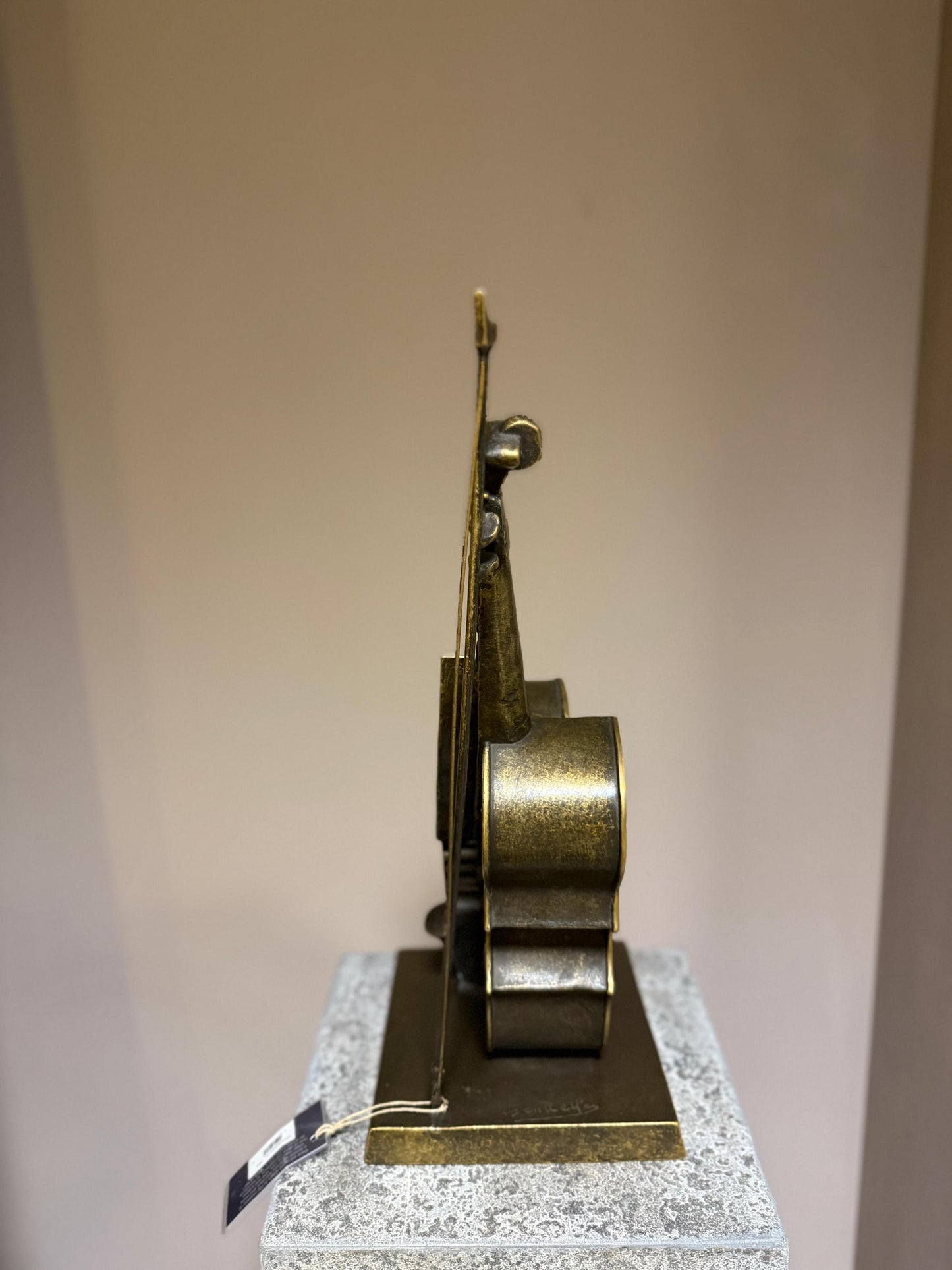 Abstract Violin – Bronze Sculpture. 20x20x50cm