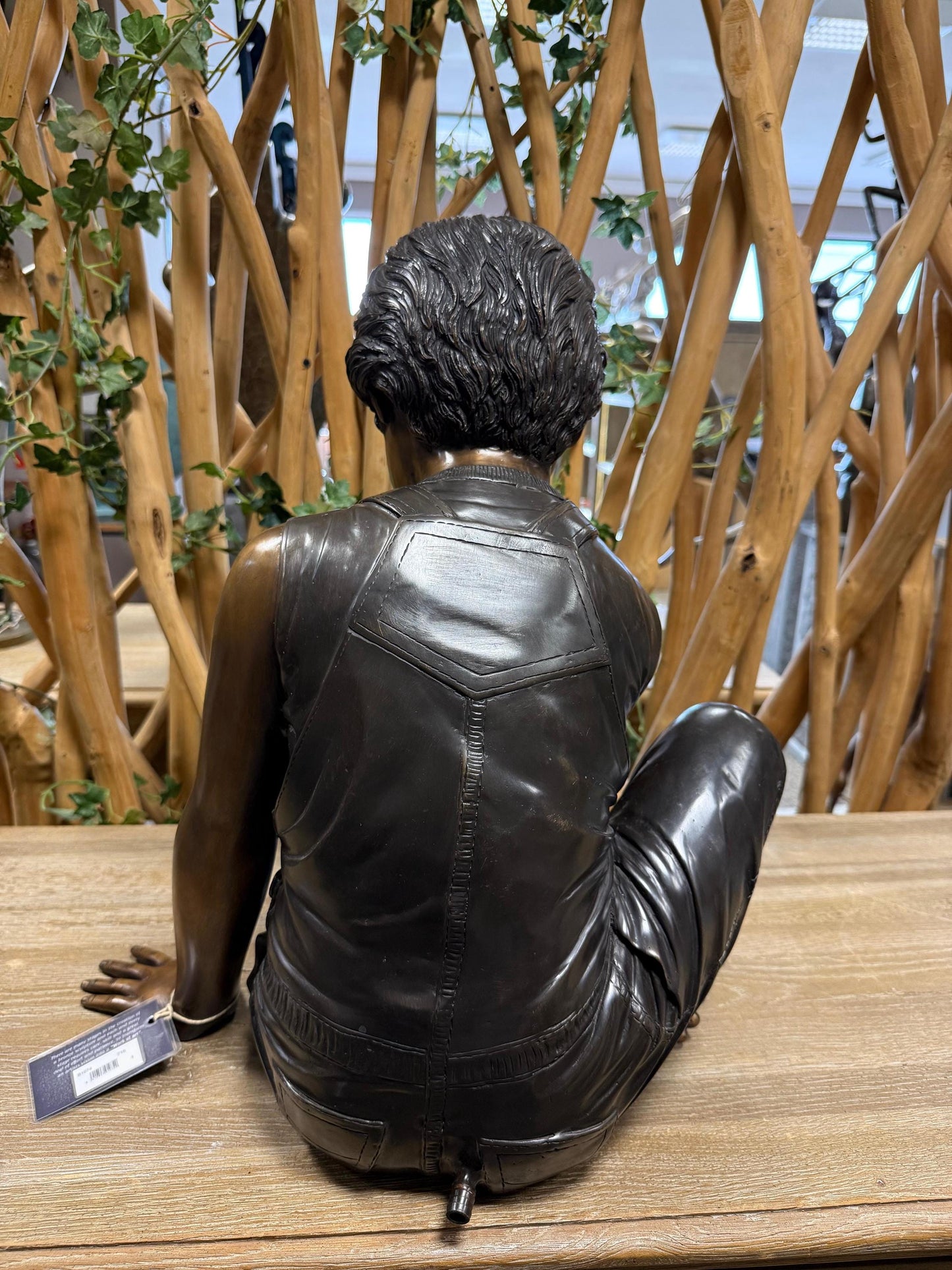 Boy with Tortoise – Bronze Sculpture. 43x42x48cm