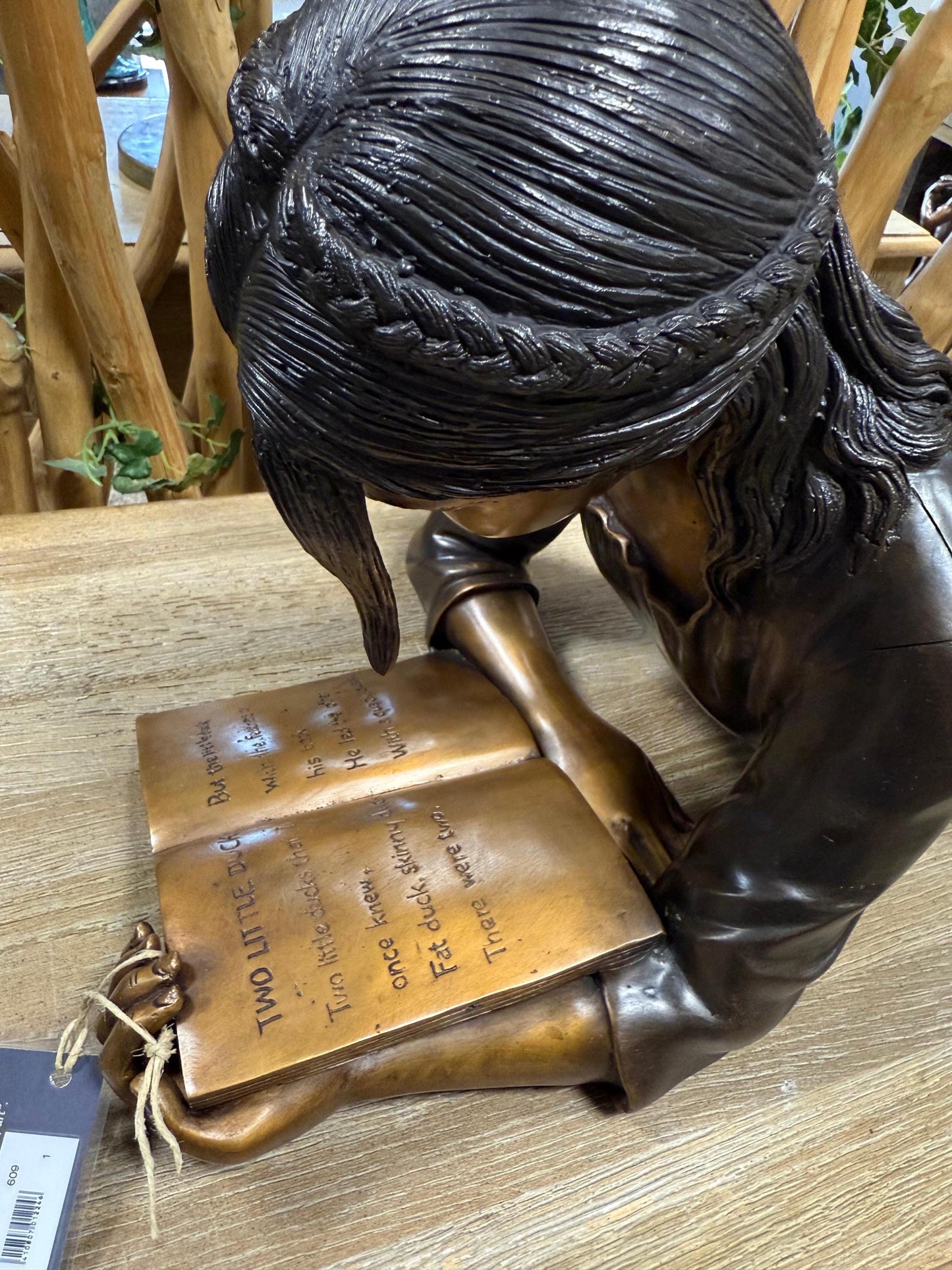 Lost in a Story – Bronze Sculpture. 72x30x30cm