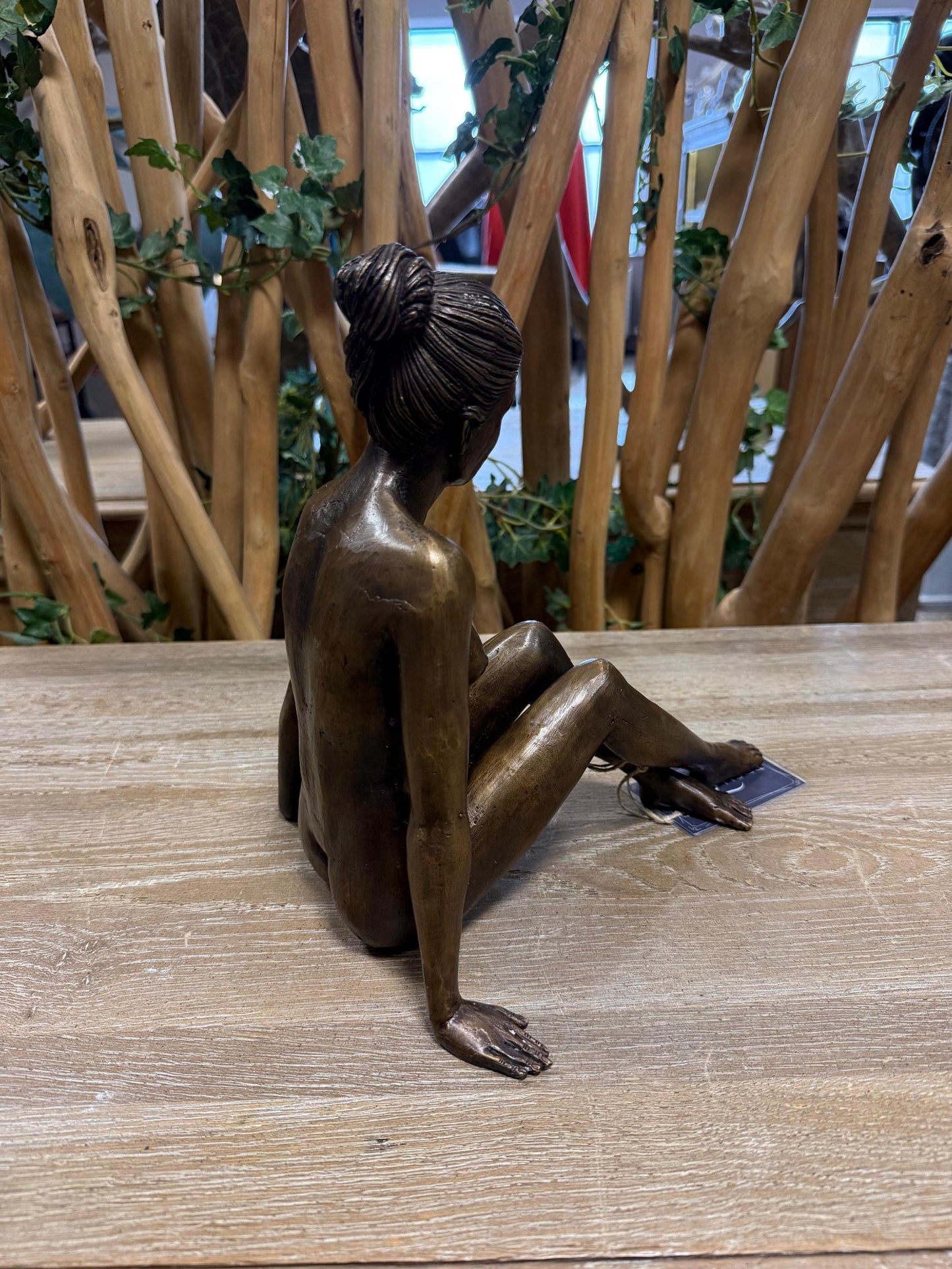 Seated Woman Nude – Bronze Sculpture. 25x22x27cm - 2.5Kg