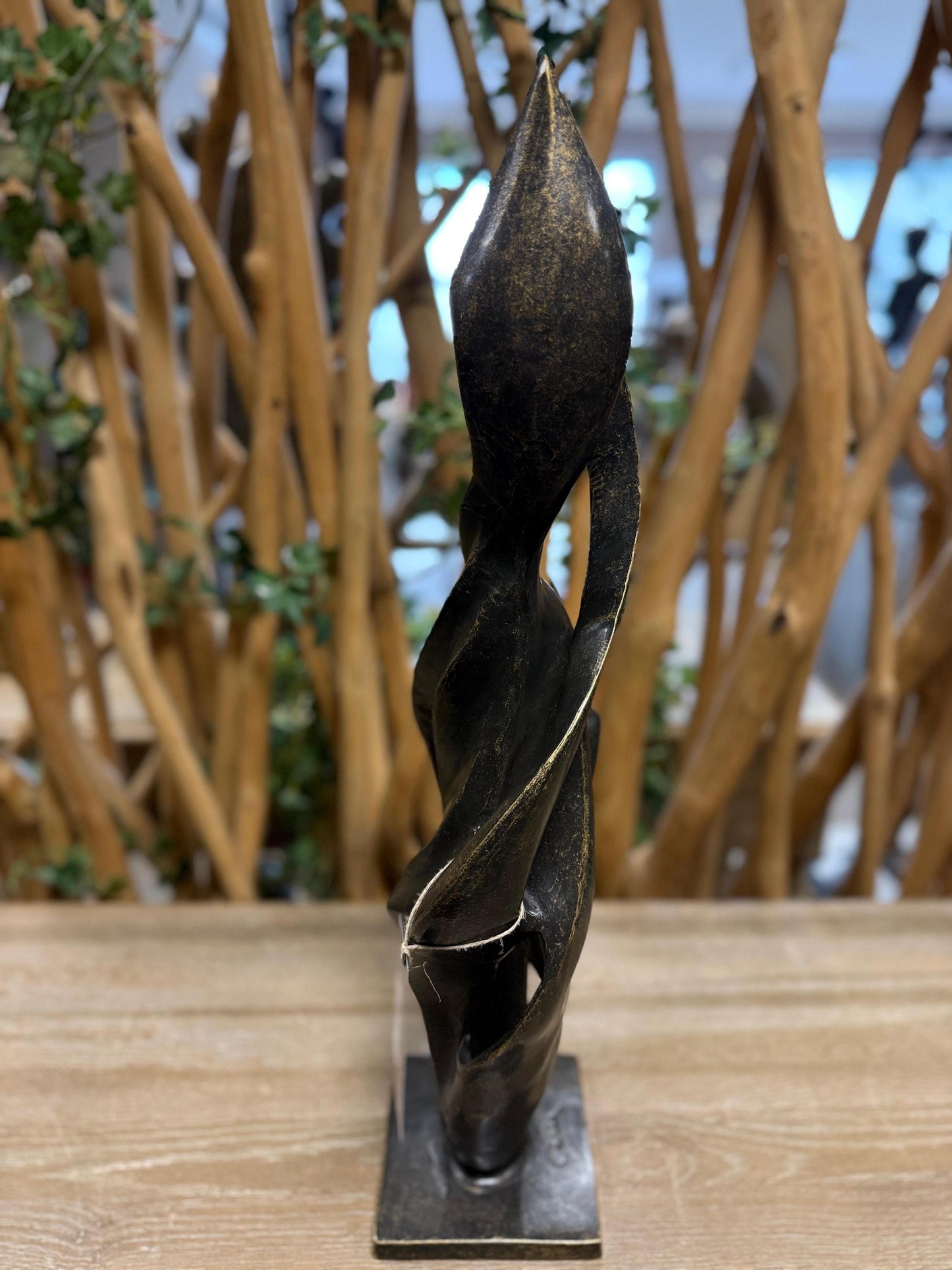 Flow Form – Bronze Sculpture. 15x12x58cm - 4.8Kg